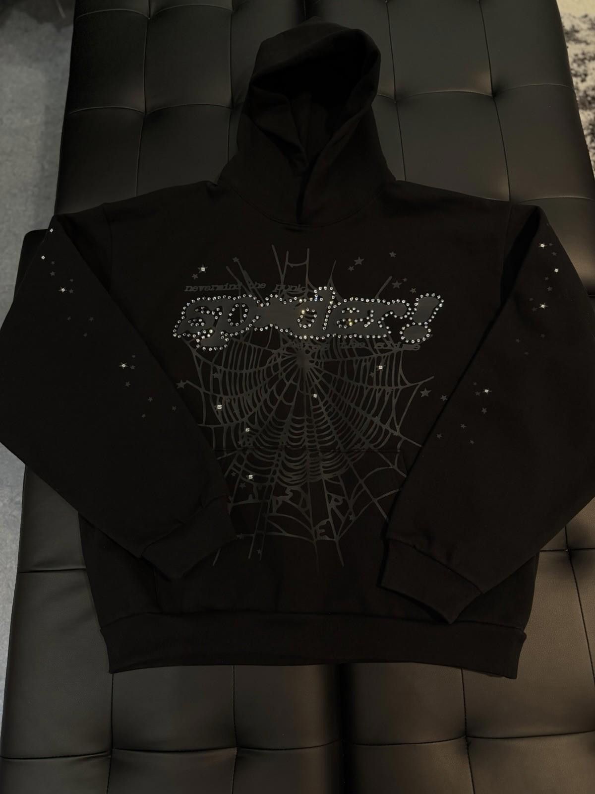 Sp5der Sp5der Black VVS Stone Hoodie Size (XXL) 2026 100% Authentic Size US L / EU 52-54 / 3 - 2 Thumbnail