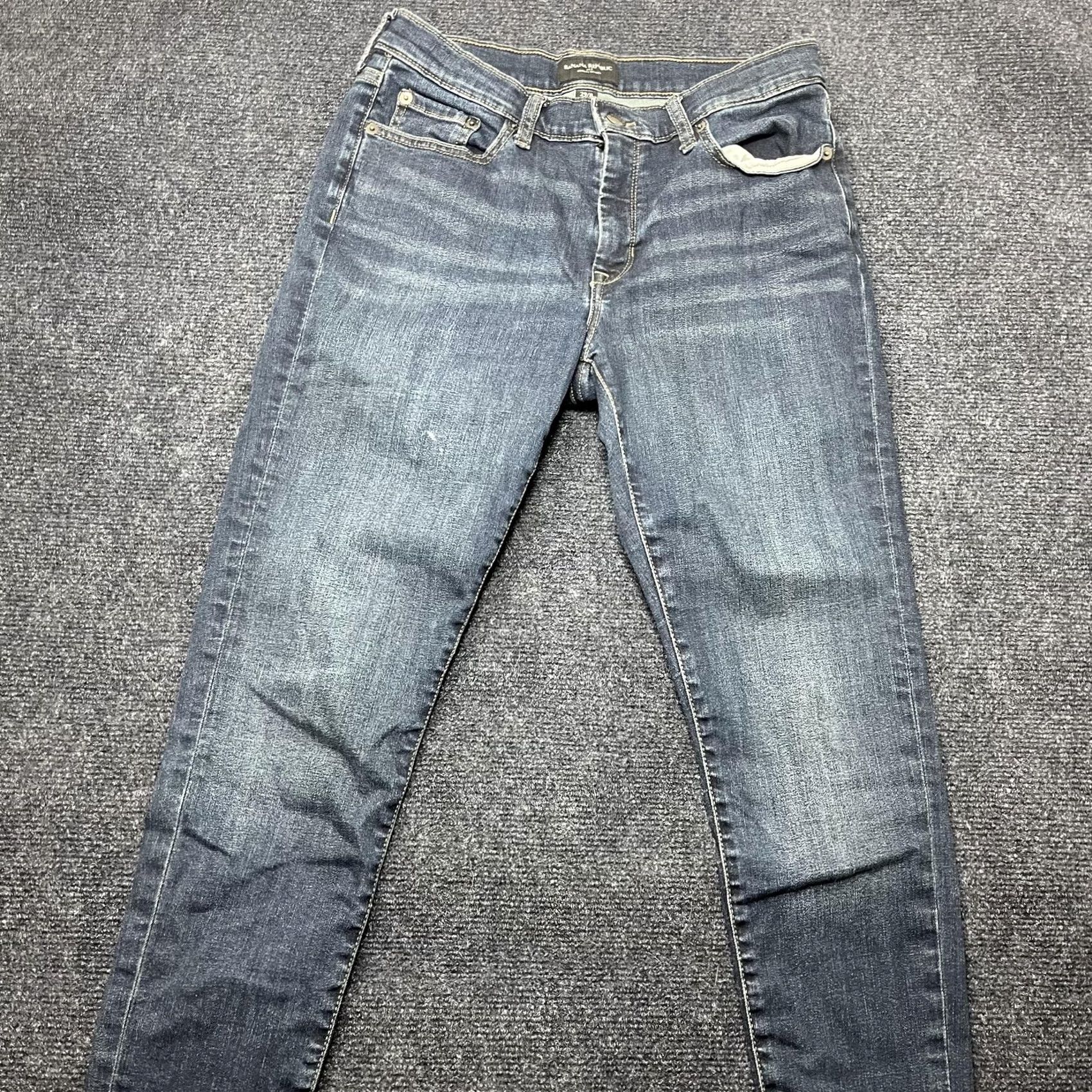 Banana Republic Banana Republic Sculpt Skinny Jeans Womens 29/8 Petite Blue Mid Rise Denim Jeans Size 29" - 2 Thumbnail