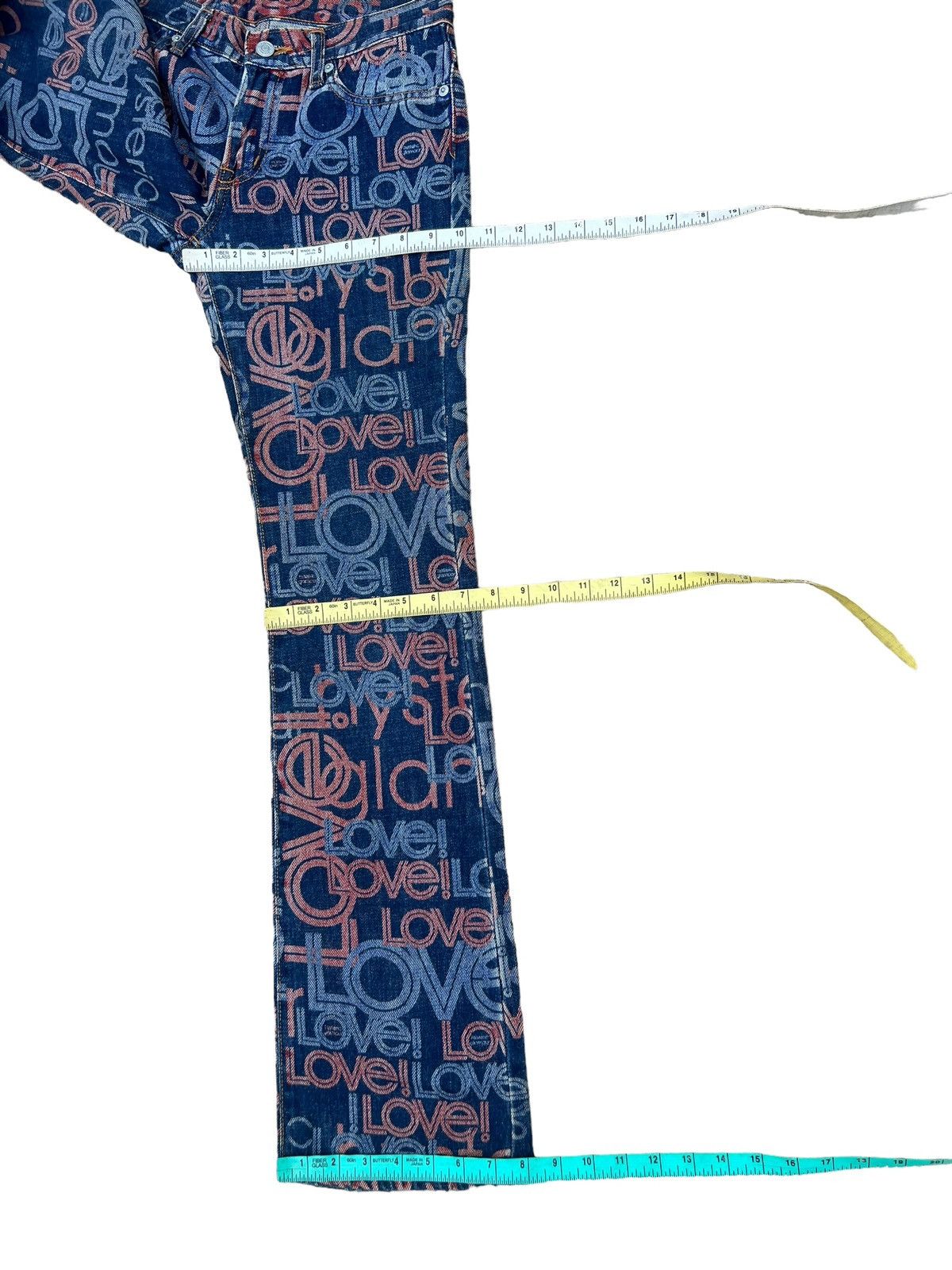 Hysteric Glamour Vintage Hysteric Glamour Psychedelic Denim Flare Jeans Size US 29 - 4 Thumbnail