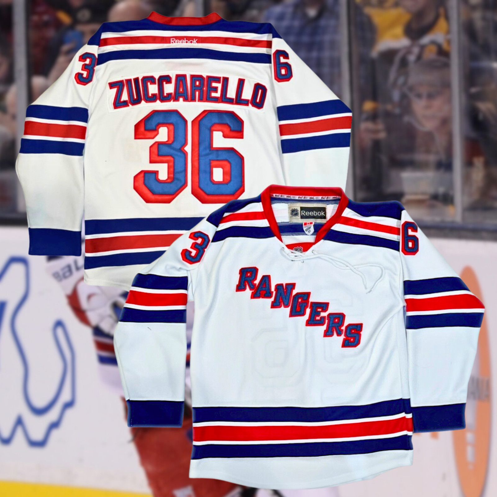 Ccm New York Rangers Mats Zuccarello Reebok CCM NHL Jersey Sz 52 Size US XL / EU 56 / 4 - 12 Thumbnail