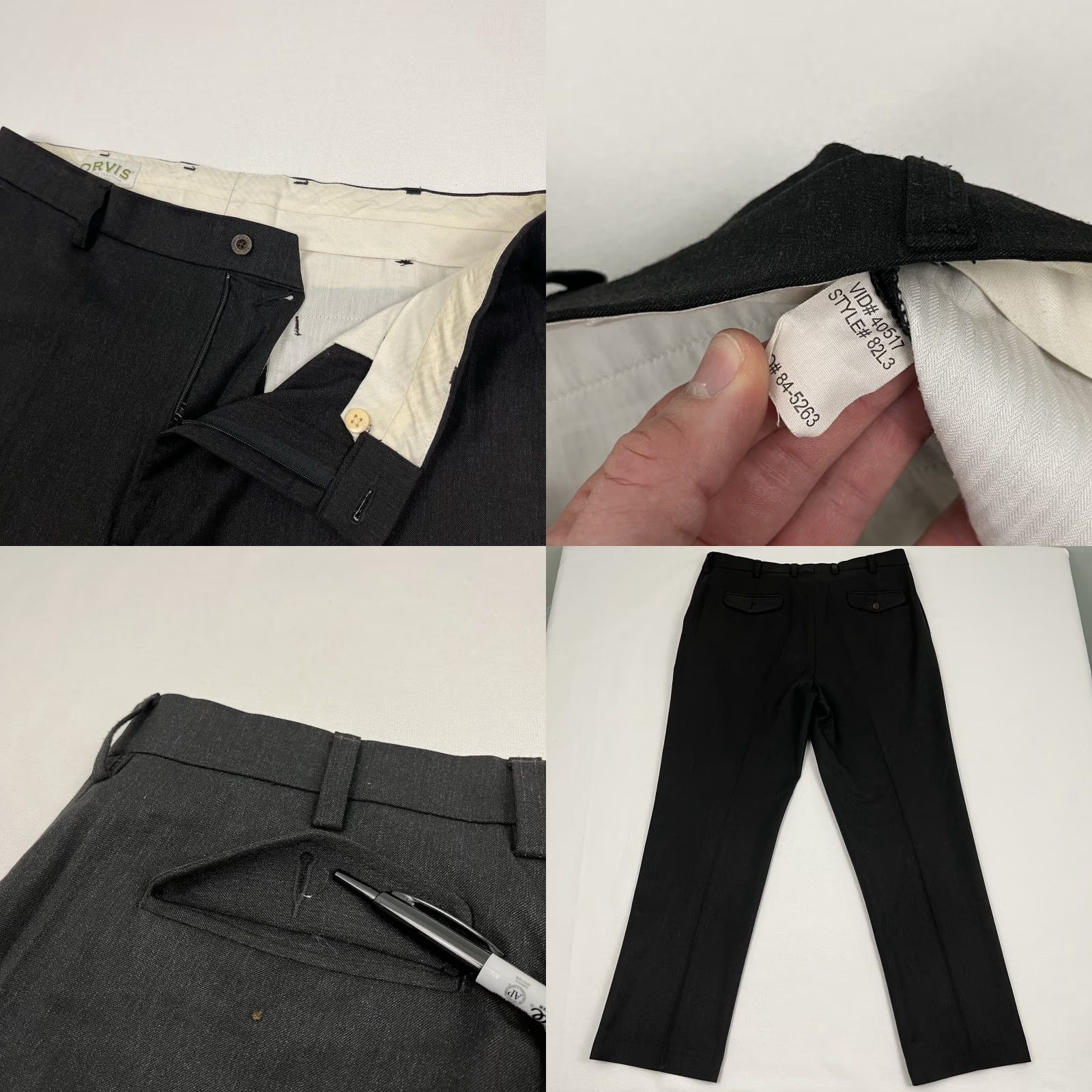 Orvis VINTAGE Orvis Pants Mens 38 x 32 Gray Wool Blend Pleated Dress Slacks Trousers Size US 38 / EU 54 - 8 Thumbnail