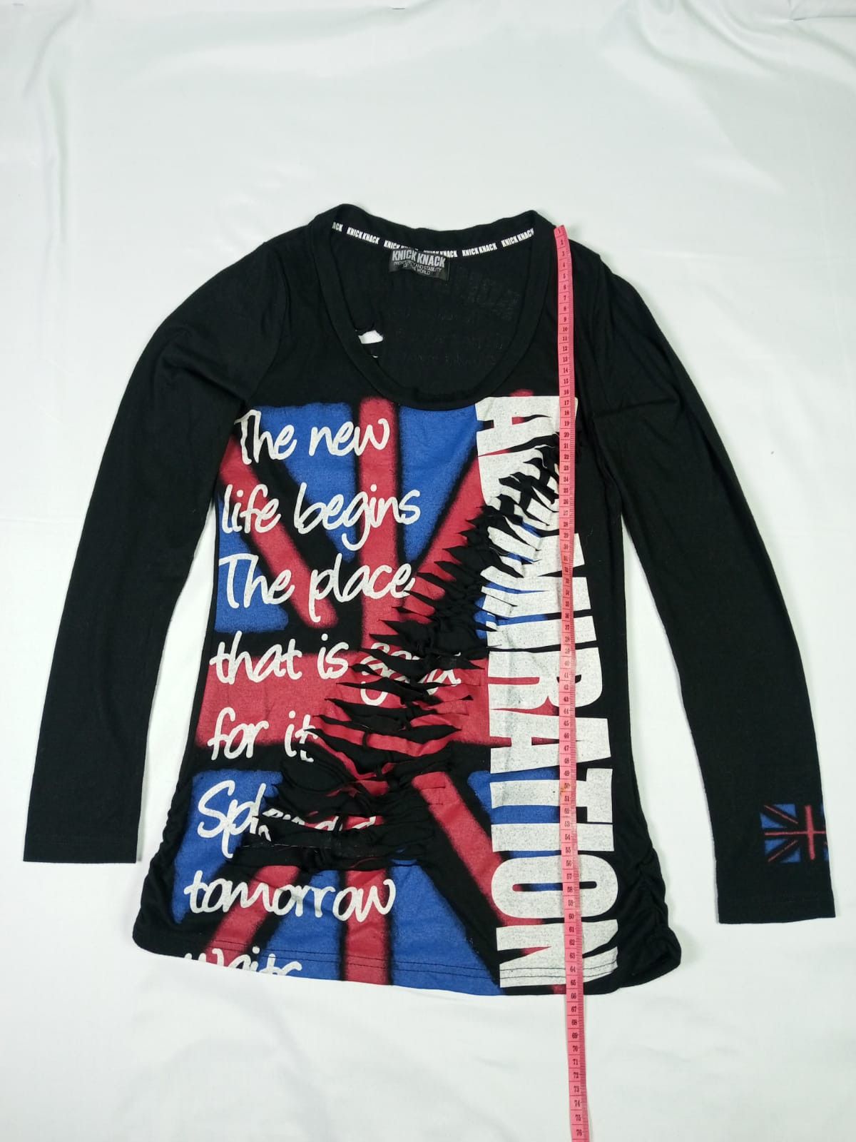 Japanese Brand Knick Knack Distressed Grunge Punk long Sleeve Tshirt Size US M / EU 48-50 / 2 - 5 Thumbnail