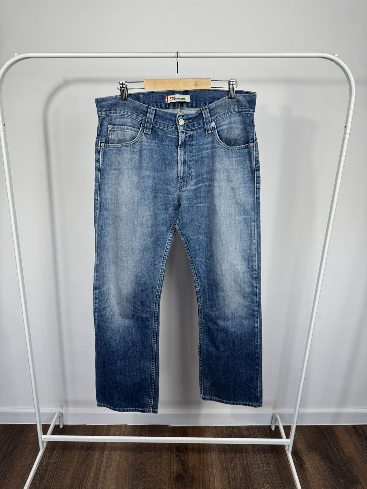 Levi's Levi’s 506 Standard Men’s Jeans W36 Faded Blue Denim Pants Size US 36 / EU 52 - 9 Thumbnail