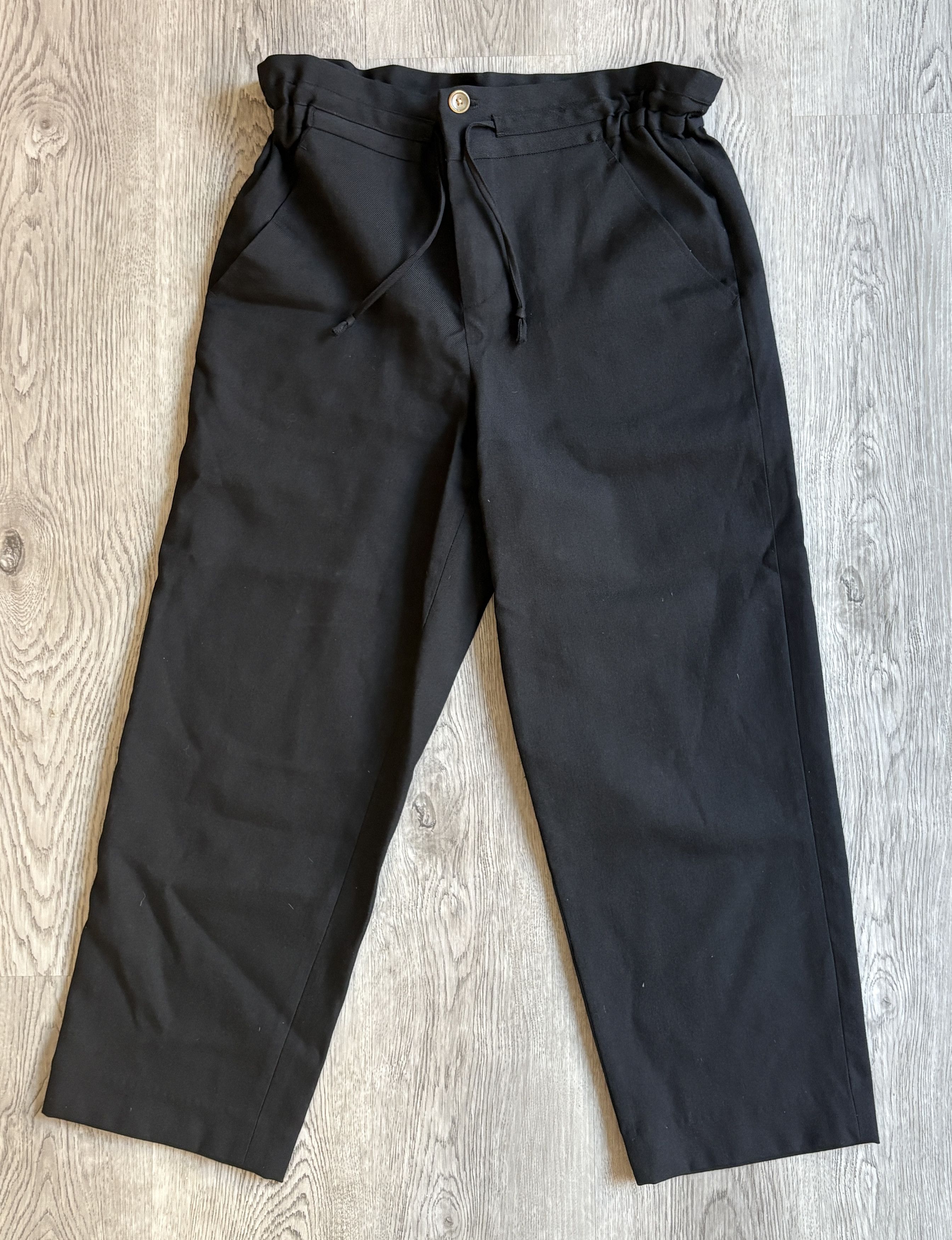 DIGAWEL Digawel Gathered Waist Trousers Black Size US 30 / EU 46 - 1 Thumbnail