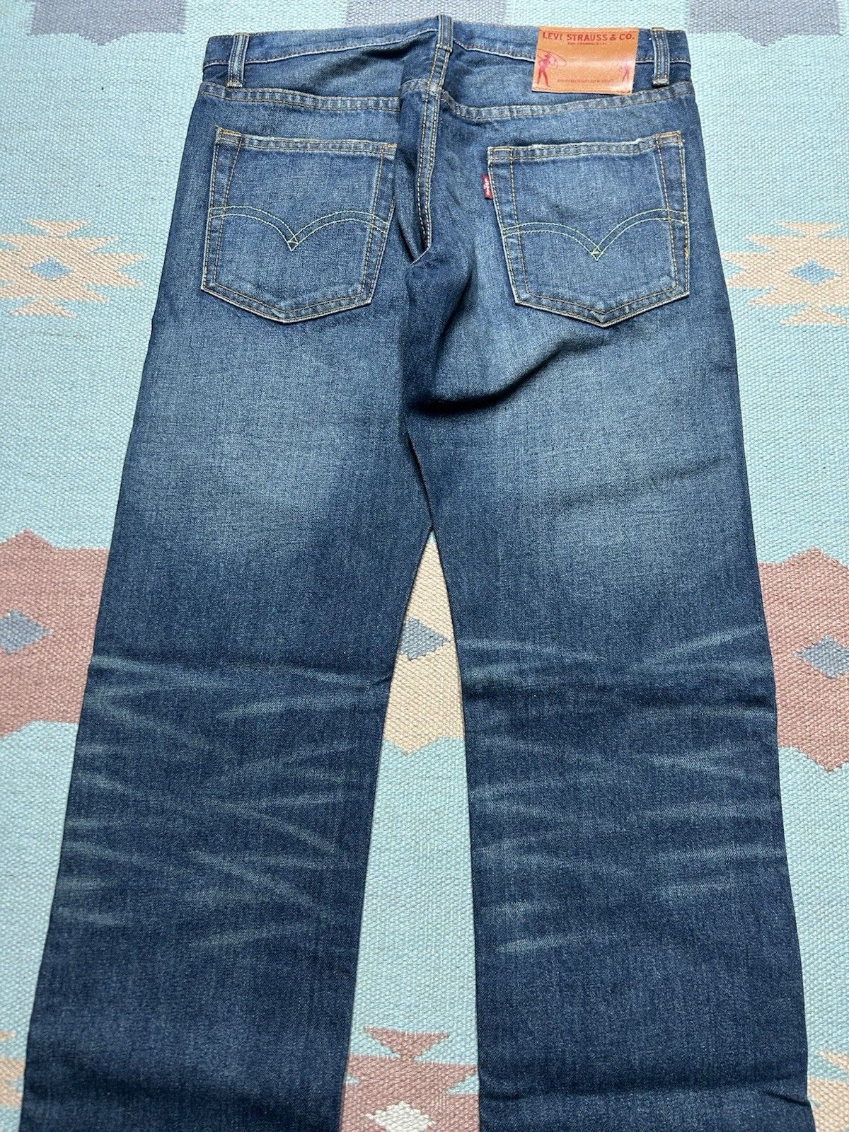 Vintage Vtg Levi’s offender jeans low rise straight leg dark 31x34 Size US 31 - 3 Thumbnail
