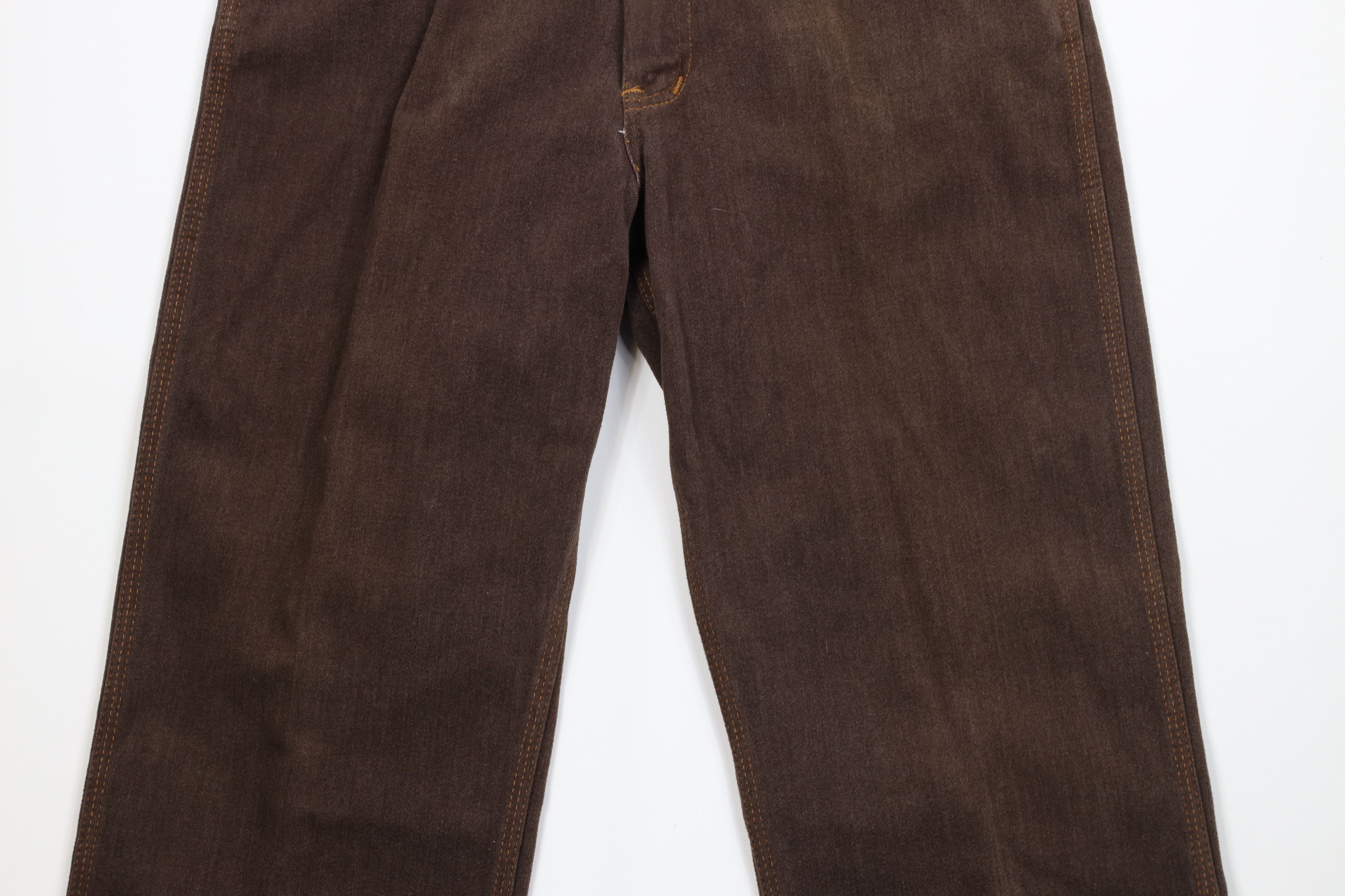 Vintage Vintage 70s Streetwear Cotton Chamois Cloth Wide Leg Pants Size US 32 / EU 48 - 3 Thumbnail