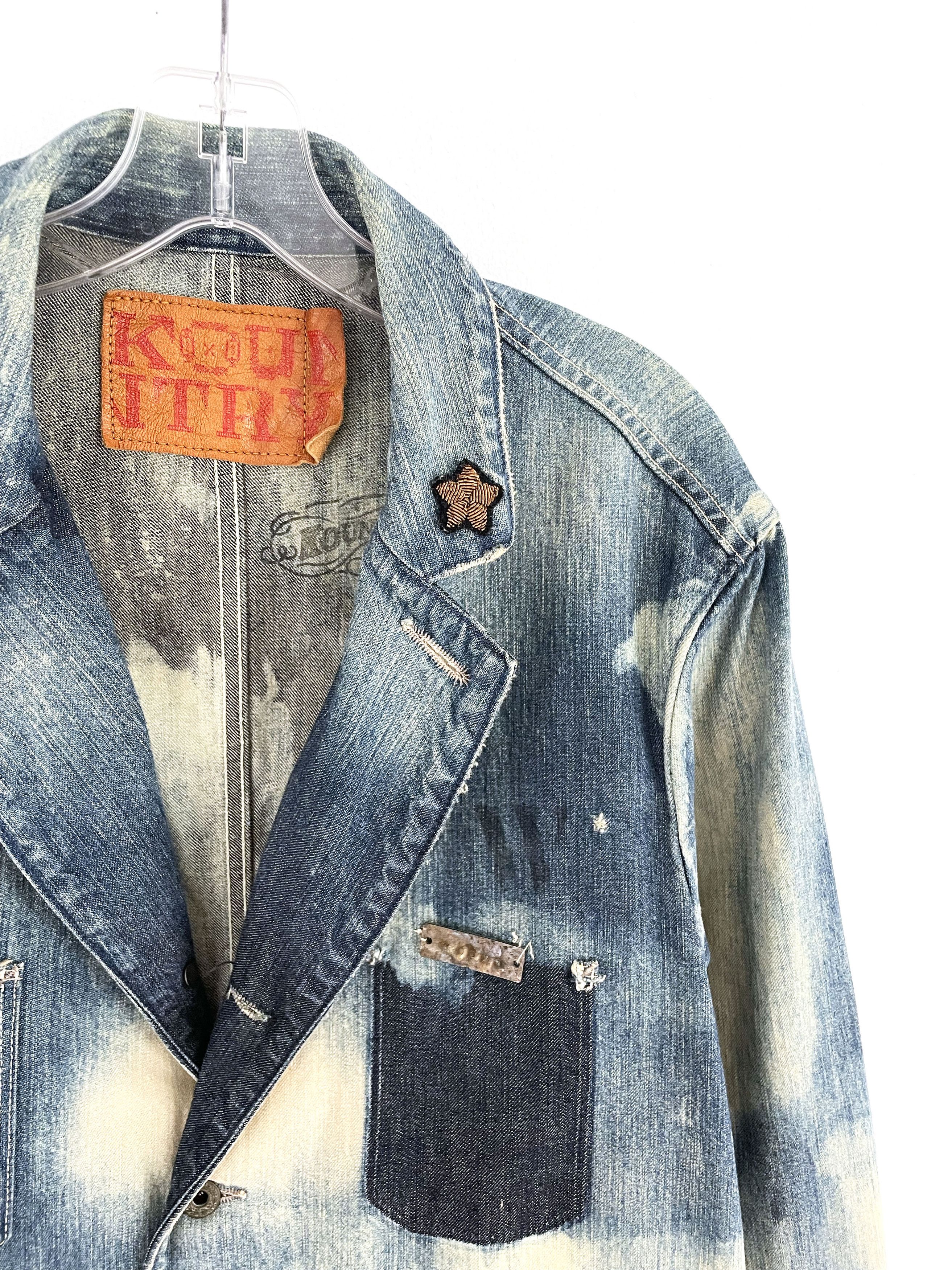 Kapital Distressed Denim Jacket Size US XL / EU 56 / 4 - 8 Thumbnail