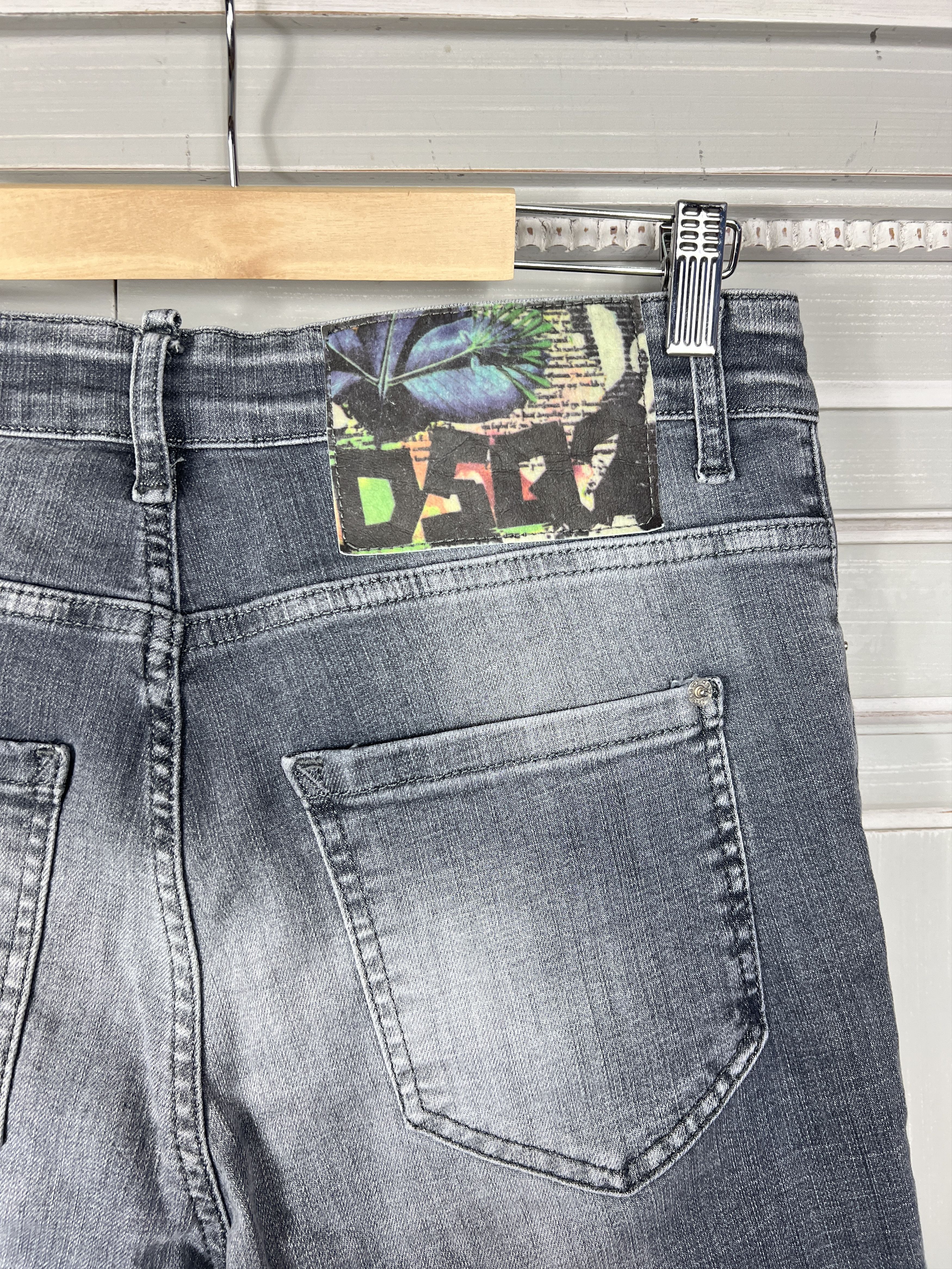 Dsquared2 DSQUARED2 GREY DENIM SLIM JEANS Size US 30 / EU 46 - 5 Thumbnail