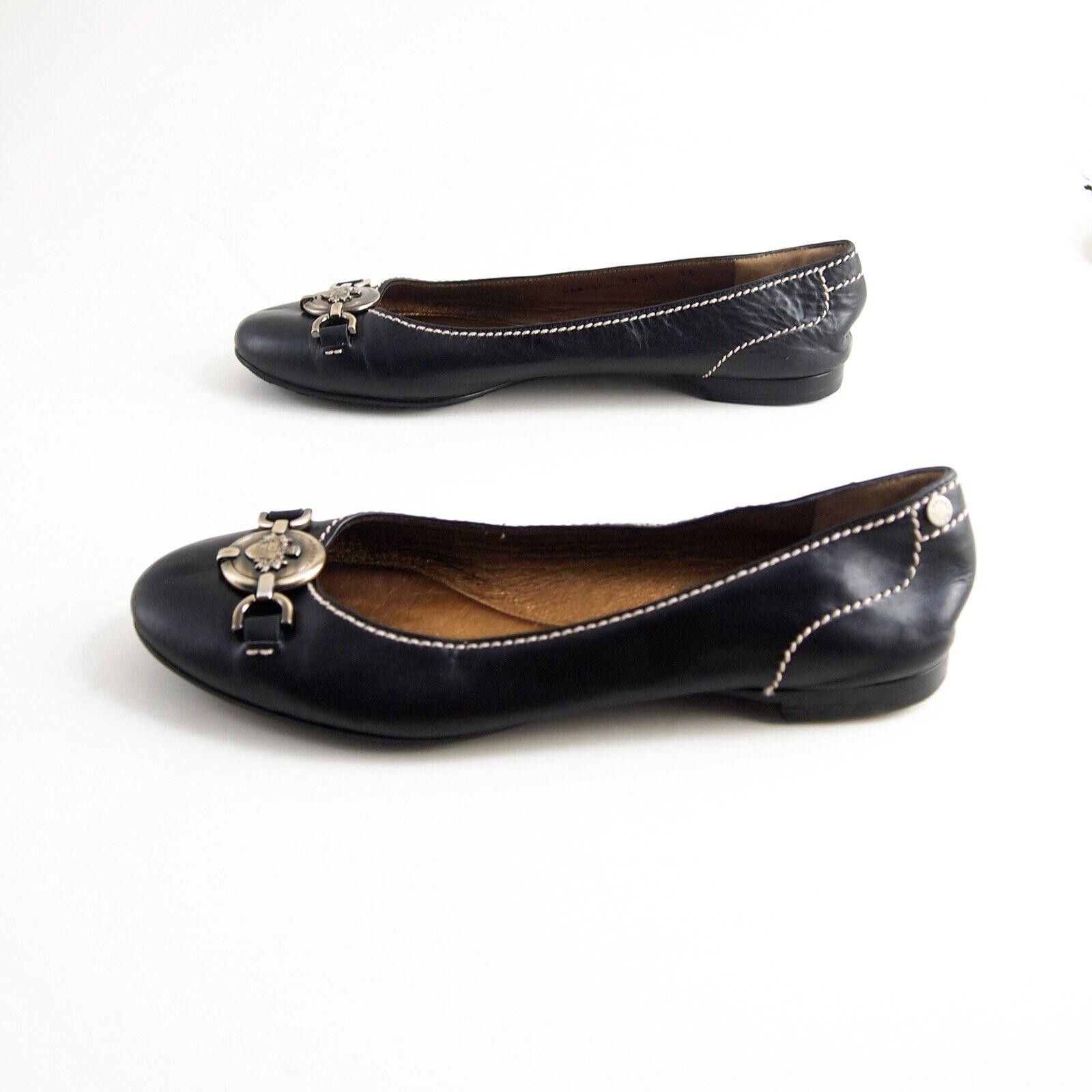 Bally Bally Campbell Flats Black Leather Womens EU 36 US 5.5 $520 Size US 5.5 / IT 35.5 - 3 Thumbnail