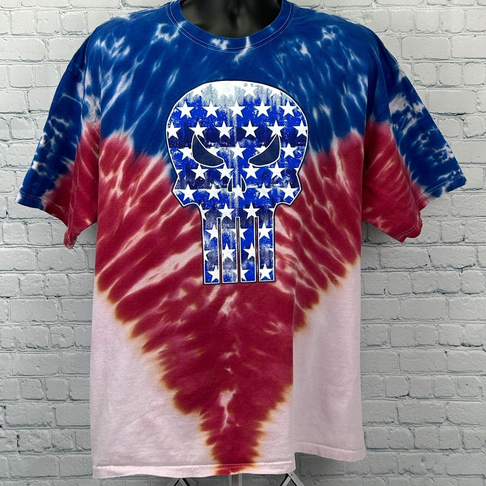 Marvel Comics The Punisher T Shirt Blue Tie Dye Marvel Comics USA 2XL XXL Size US XXL / EU 58 / 5 - 2 Thumbnail