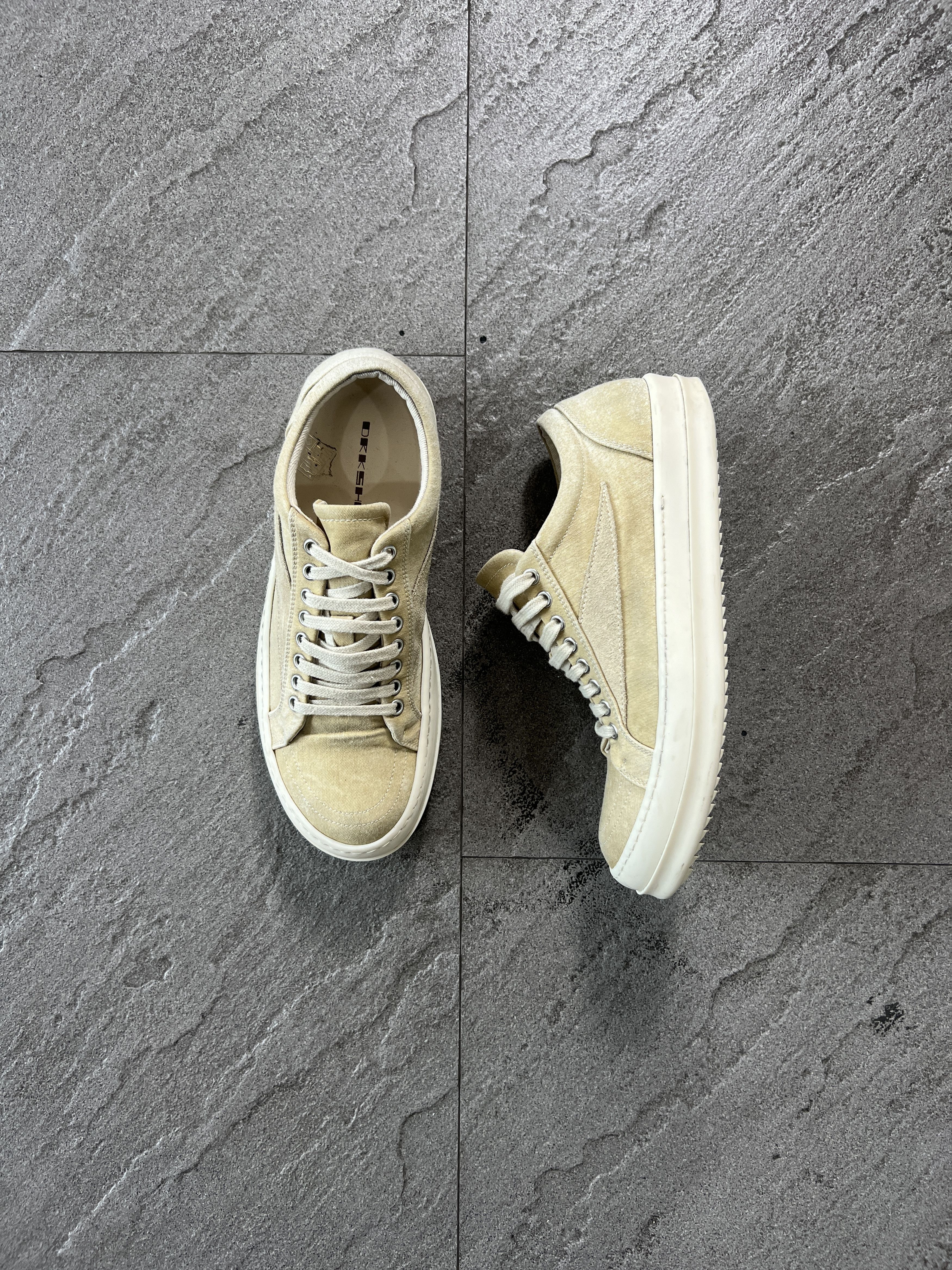 Rick Owens × Rick Owens Drkshdw RICK OWENS Low Top Ramones Size 41
