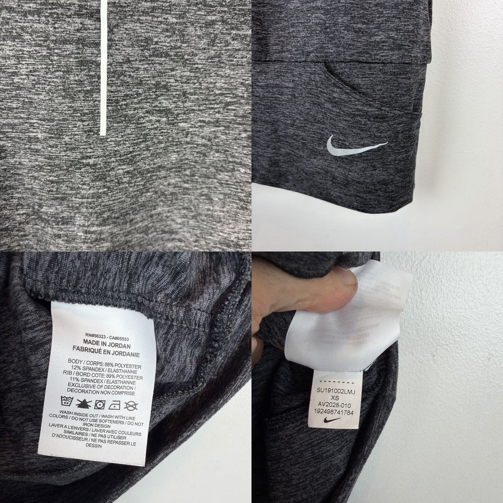 Nike Nike Vest Womens L Dark Gray Running Funnel Neck Training Grey Size L / US 10 / IT 46 - 8 Thumbnail