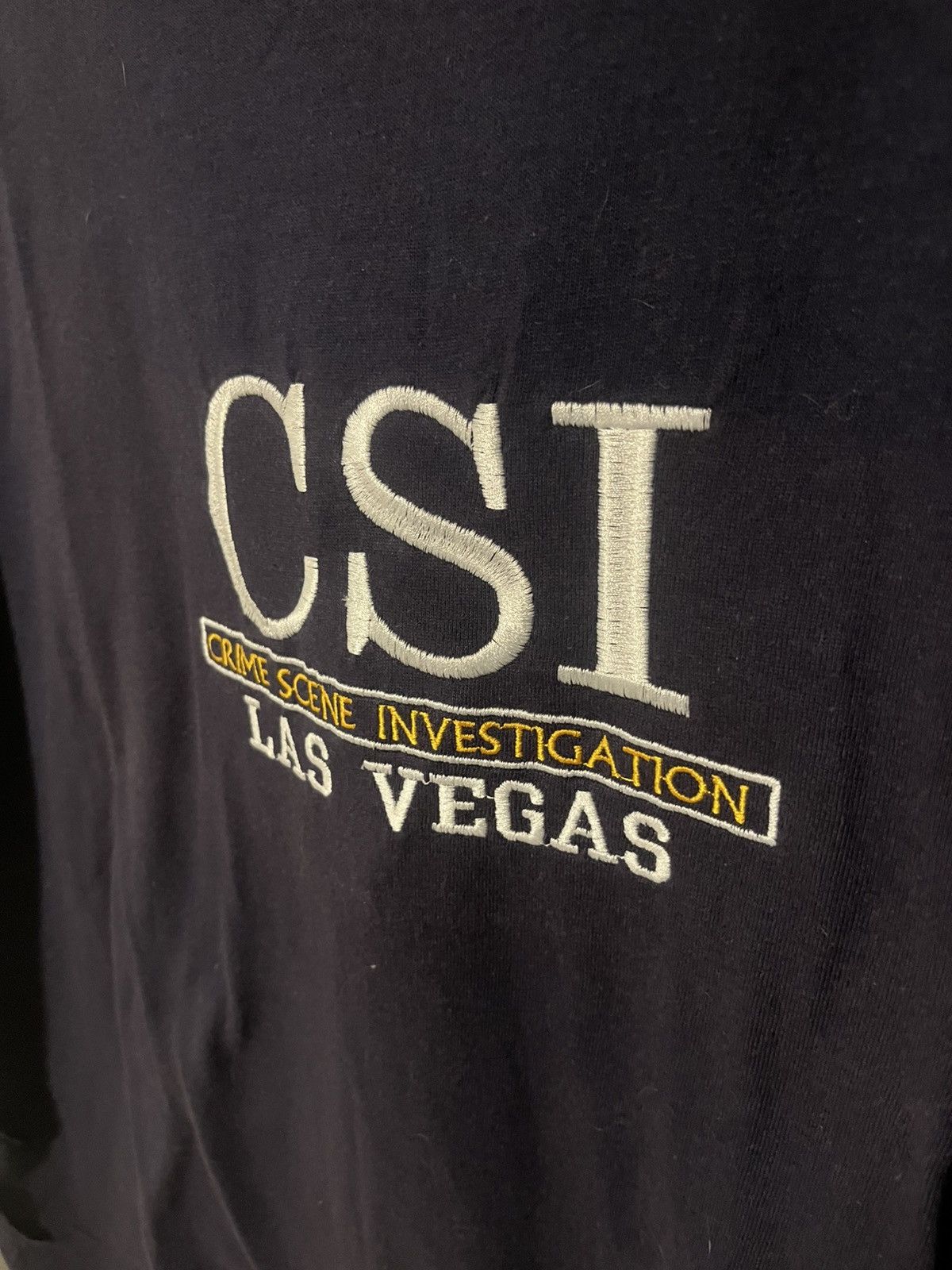 Anvil Vintage Crime Scene investigation Las Vegas Embroidered tee Size US XL / EU 56 / 4 - 3 Thumbnail