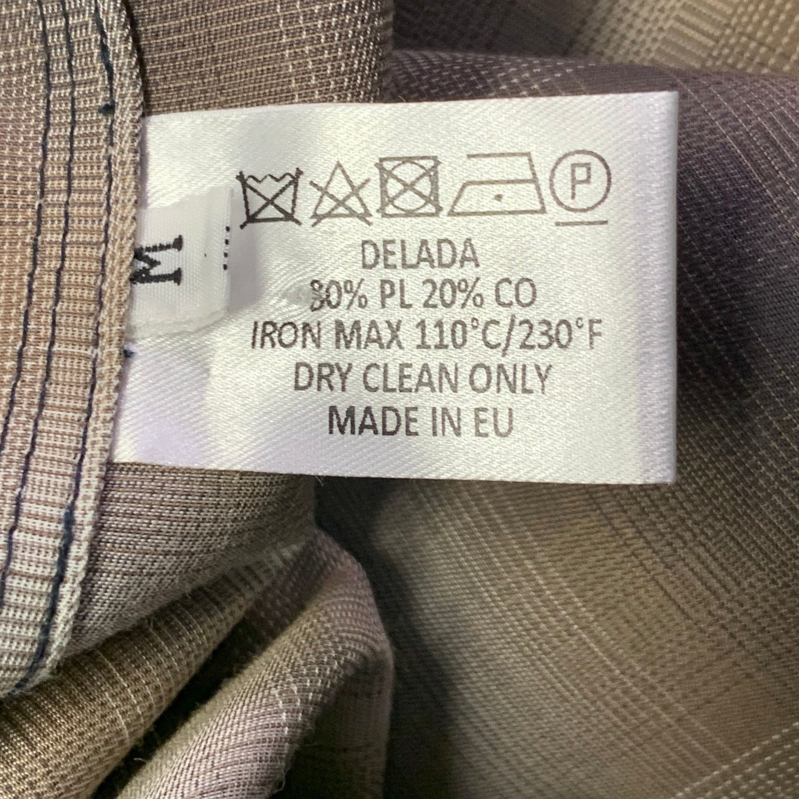 DELADA DELADA Size M Green Blue White Plaid Polyester Cotton Vest Size US M / EU 48-50 / 2 - 6 Thumbnail