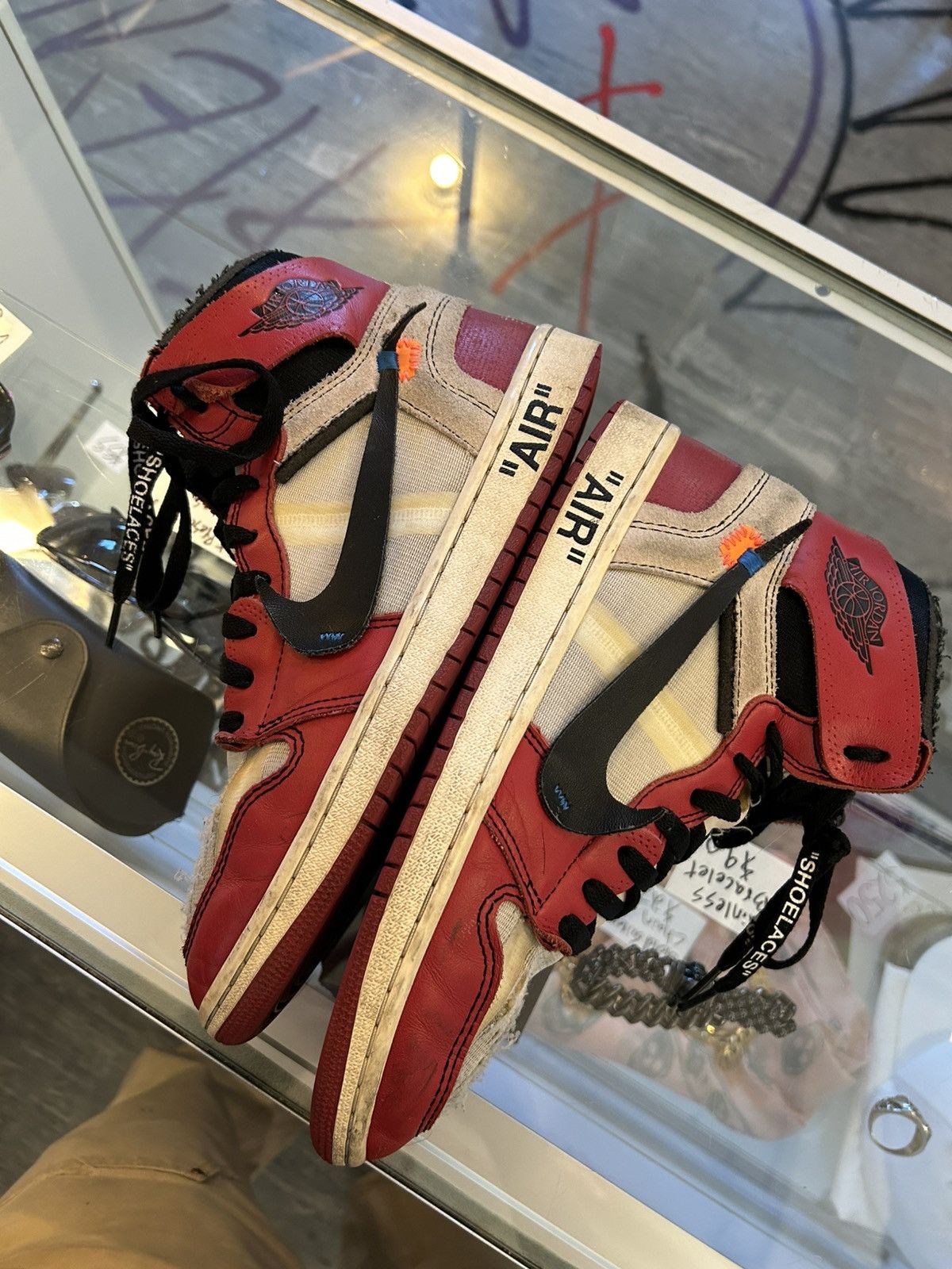 Nike × Off-White Off white Chicago jordan 1 Size US 9.5 / EU 42-43 - 3 Thumbnail