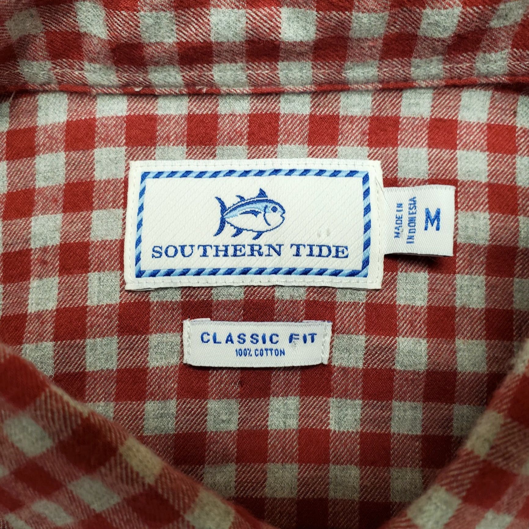 Southern Tide Southern Tide Shirt Men M Red Ginham Check Plaid Flannel Long Sleeve Casual Size US M / EU 48-50 / 2 - 4 Thumbnail