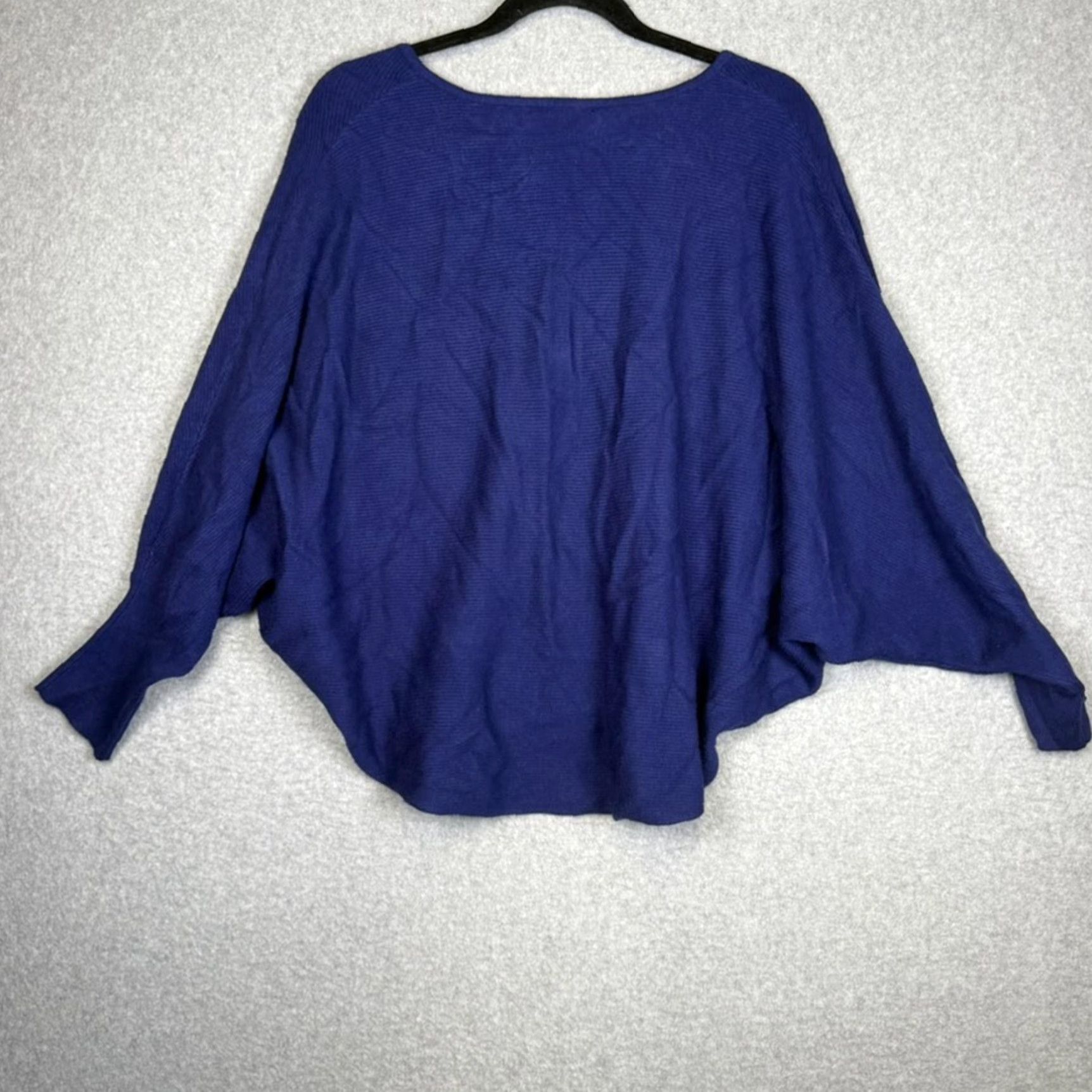 Vintage KERISMA Shirt Women Blue Long Sleeve Tunic Top V Neck S/M Size S / US 4 / IT 40 - 4 Thumbnail
