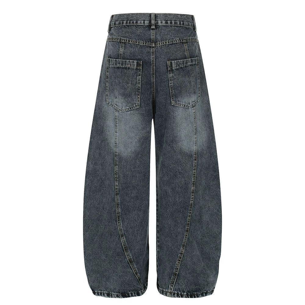 Jean Distressed washed punk vintage loose scimitar jeans Size US 32 / EU 48 - 2 Thumbnail