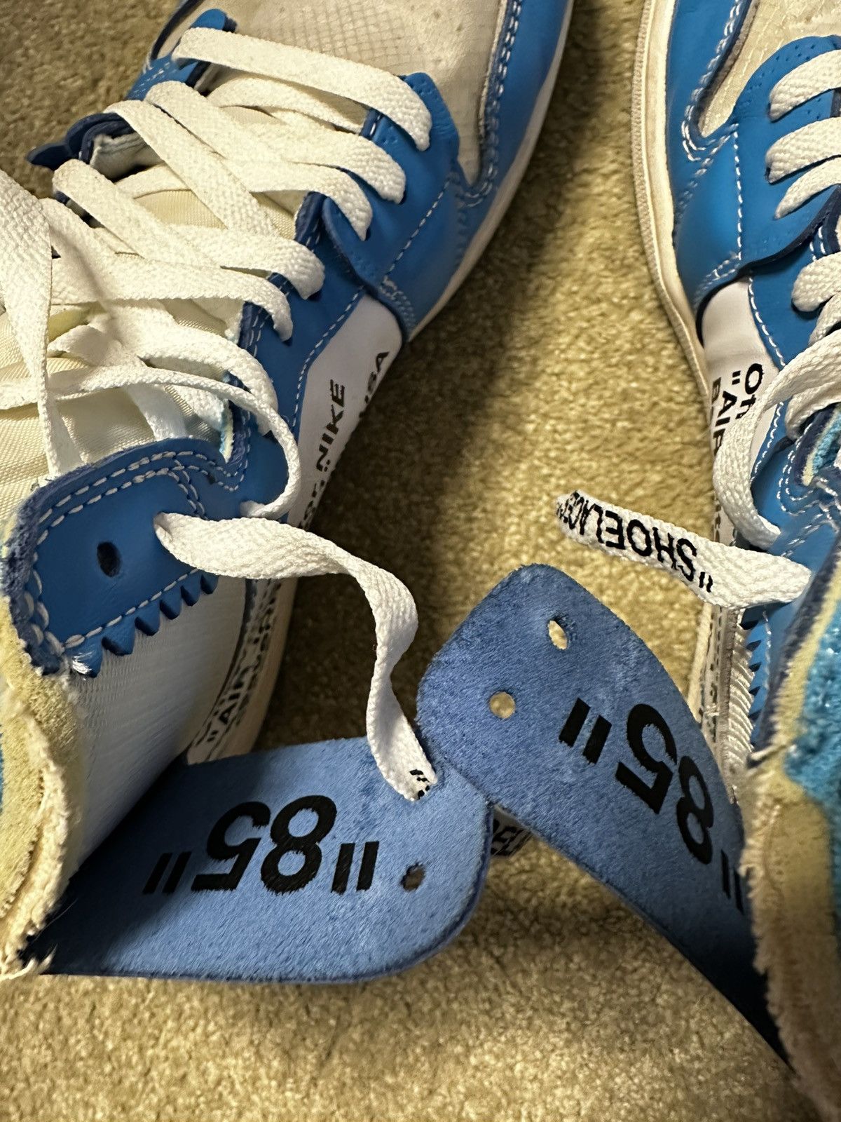 Nike × Off-White UNC Jordan 1 x Off-White Size US 11 / EU 44 - 7 Thumbnail