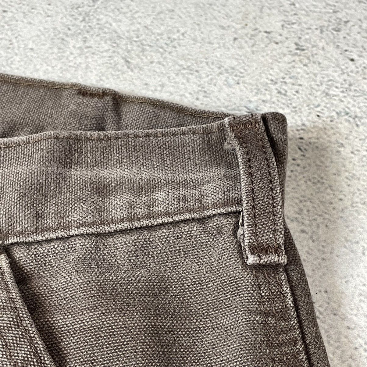Carhartt × Vintage VTG CARHARTT BROWN CANVAS DOUBLE KNEE CARPENTER PANTS Size US 32 / EU 48 - 7 Thumbnail