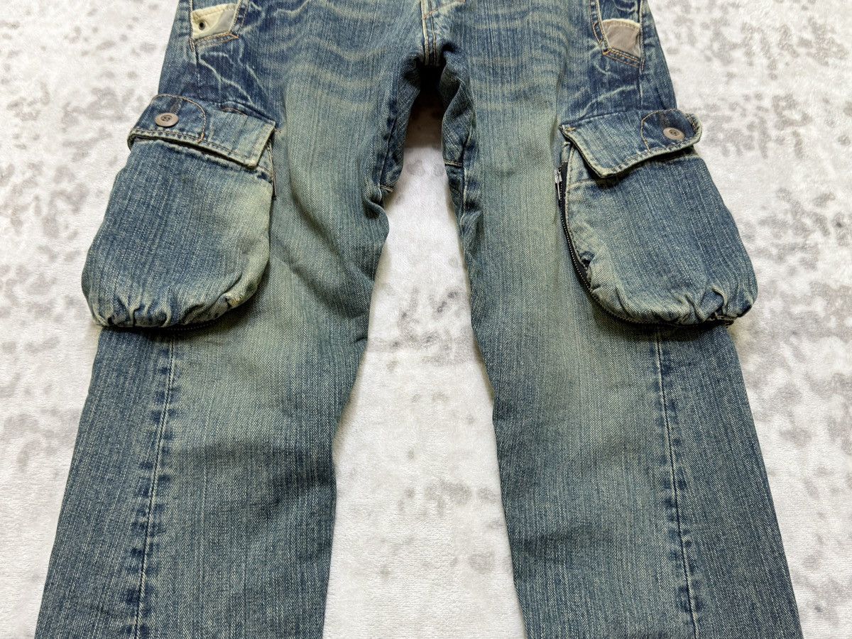 Le Grande Bleu (L.G.B.) TETTSUP Utility 3D Pocket Distressed Low Rise Skinny Cargo Size US 30 / EU 46 - 6 Thumbnail