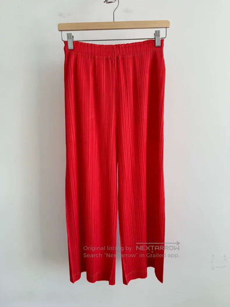 Issey Miyake Issey Miyake size:3 Red Pants Size 22" - 1 Thumbnail