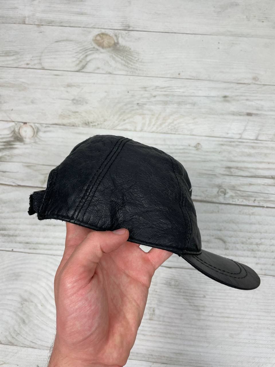 BMW Vintage BMW Leather Cap Hat Big logo 90s Racing Nascar Size ONE SIZE - 8 Thumbnail