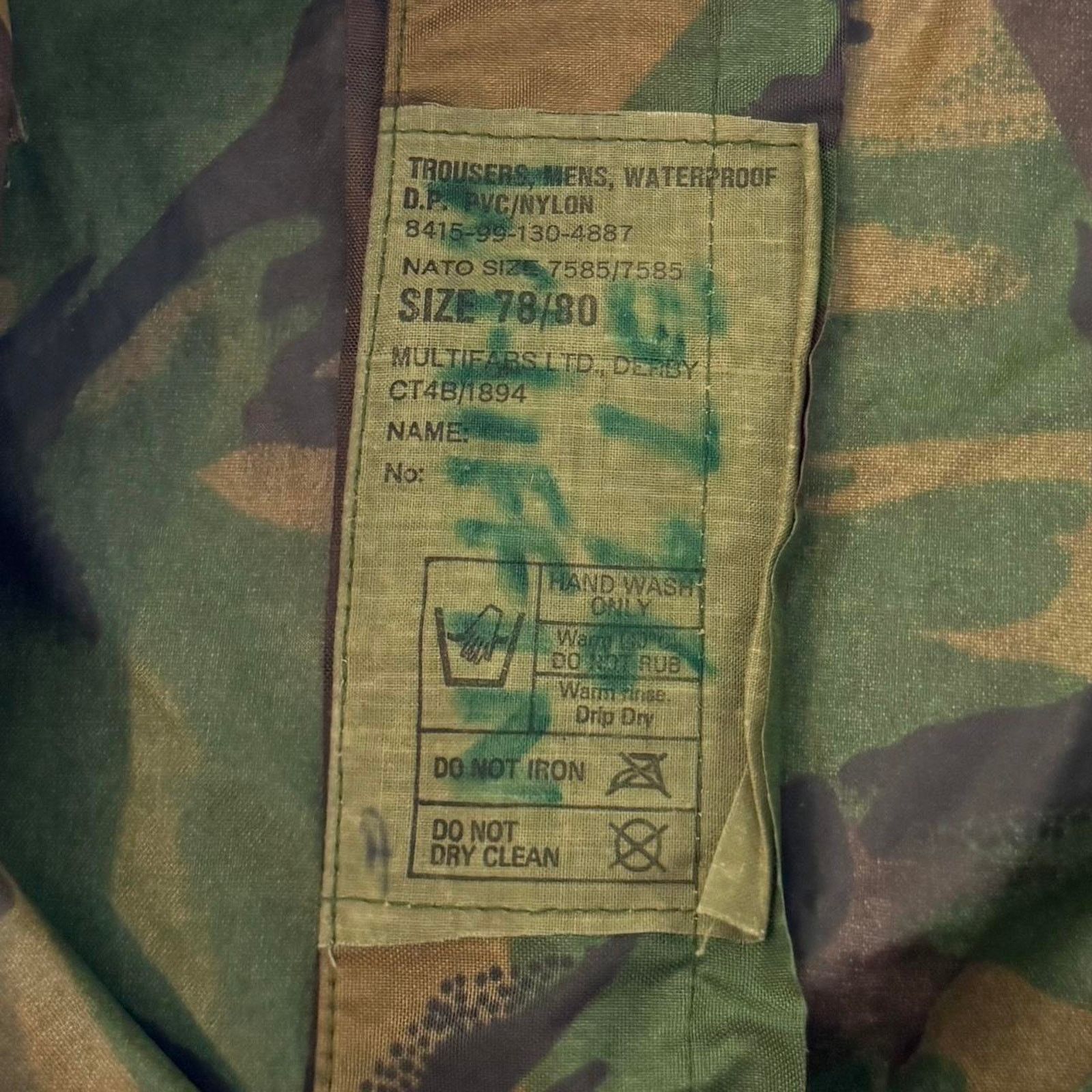 Japanese Brand × Vintage Vintage Y2K Camo Baggy Rainwear Tech Skater Utility Pants Size US 33 - 3 Thumbnail