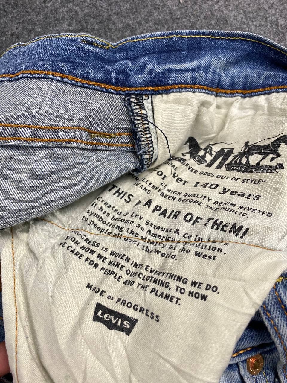 Levi's levis 513 slim straight fit distressed denim Size US 34 / EU 50 - 15 Thumbnail