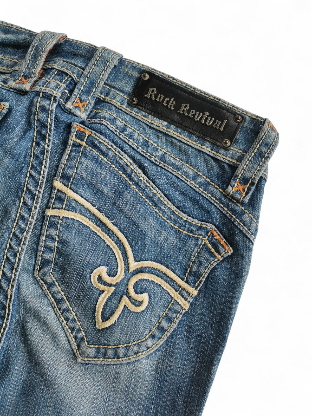 Rock Revival Rock Revival Women’s Distressed Bootcut Jeans Medium Wash Size 28" / US 6 / IT 42 - 6 Thumbnail