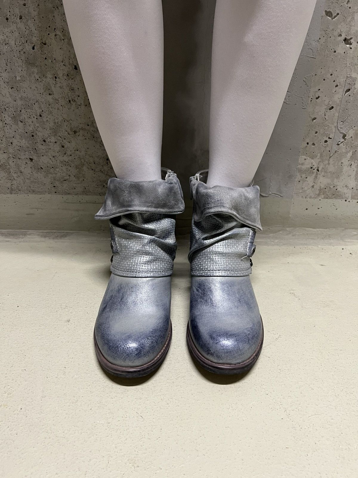 Vintage Avant Garde Faded Leather Boots Size US 8 / IT 38 - 1 Thumbnail