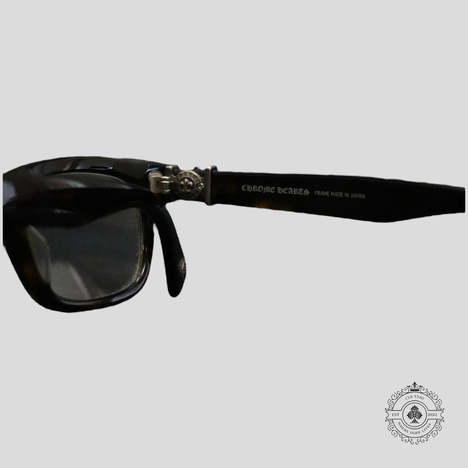 Chrome Hearts Chrome Hearts Gittin Any? Glasses in Tortoise Shell/Silver Size ONE SIZE - 6 Thumbnail
