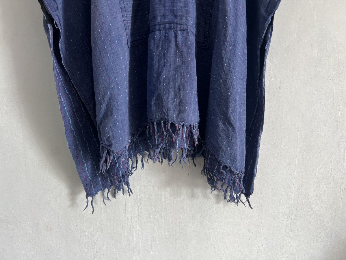 Japanese Brand Denim Boro Sashiko Indigo Vintage Japan Hoodie Size US XXL / EU 58 / 5 - 7 Thumbnail