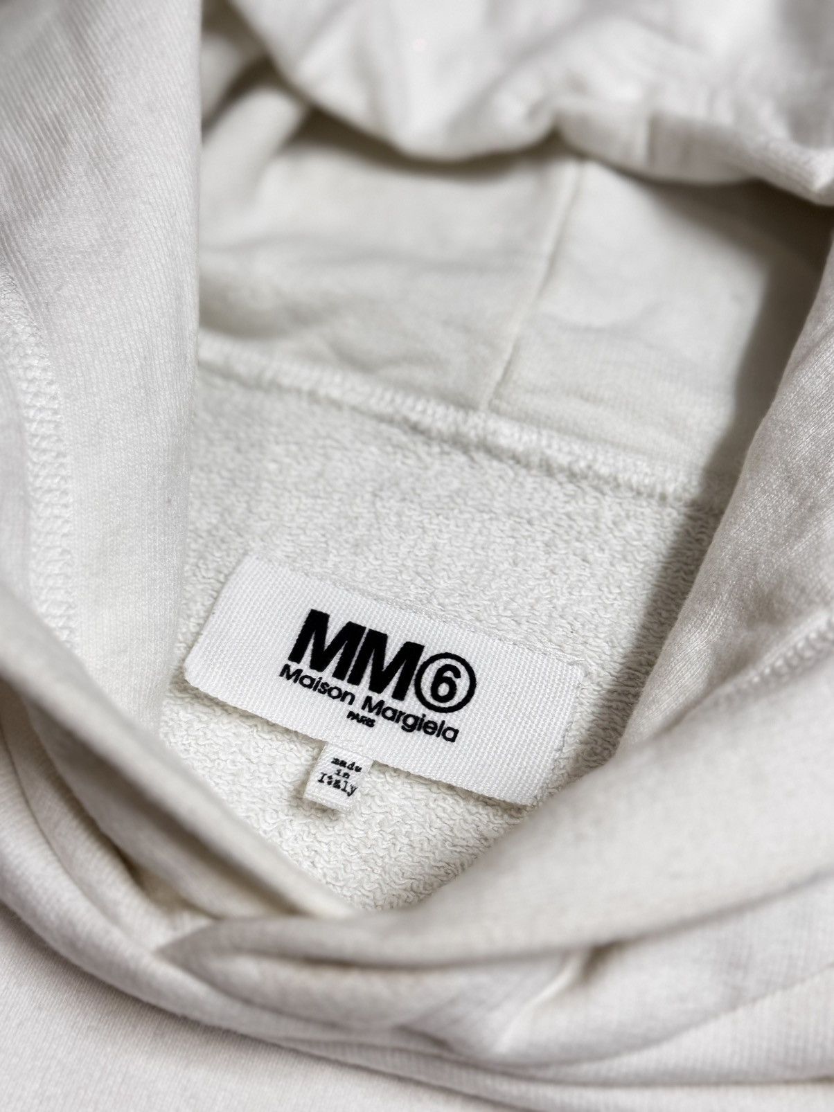 Designer × Maison Margiela MM6 MAISON MARGIELA HUMANS PRINT OVERSIZED HOODIE OFF WHITE Size S / US 4 / IT 40 - 4 Thumbnail