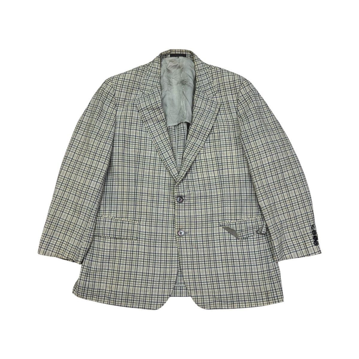Burberry Burberrys Checkered Blazer Size 44R - 1 Thumbnail