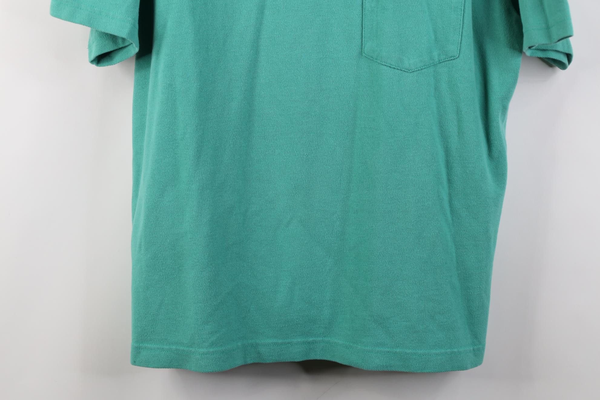 Vintage Vintage 90s Streetwear Pique Cotton Knit Pocket T-Shirt Size US M / EU 48-50 / 2 - 3 Thumbnail