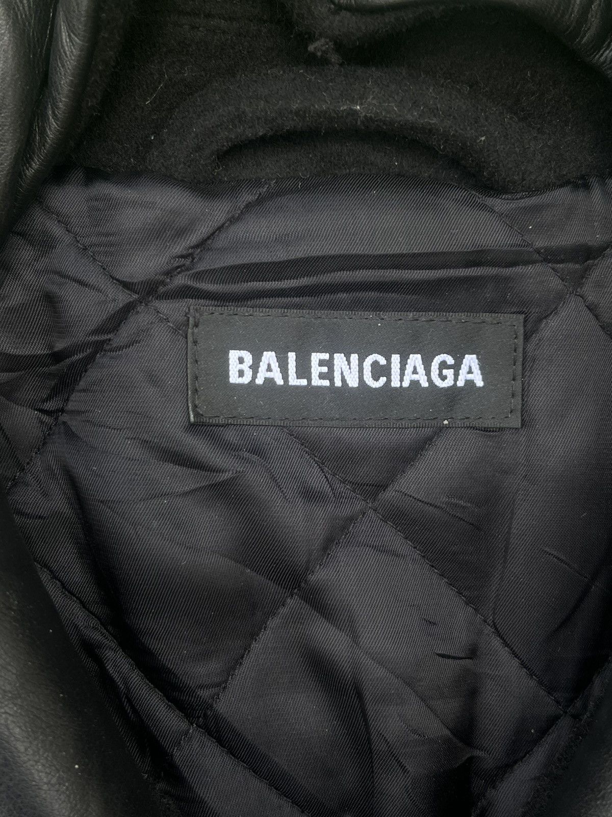 Balenciaga Rare Balenciaga Cashmere Blend Peacoat with Leather Collar Size US S / EU 44-46 / 1 - 6 Thumbnail
