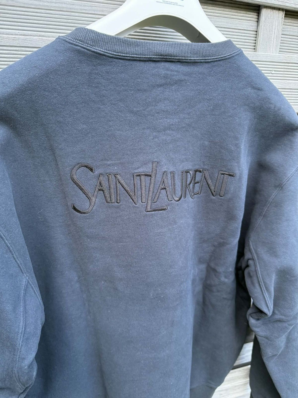 Saint Laurent Paris Saint laurent back logo crewneck Size US M / EU 48-50 / 2 - 3 Thumbnail
