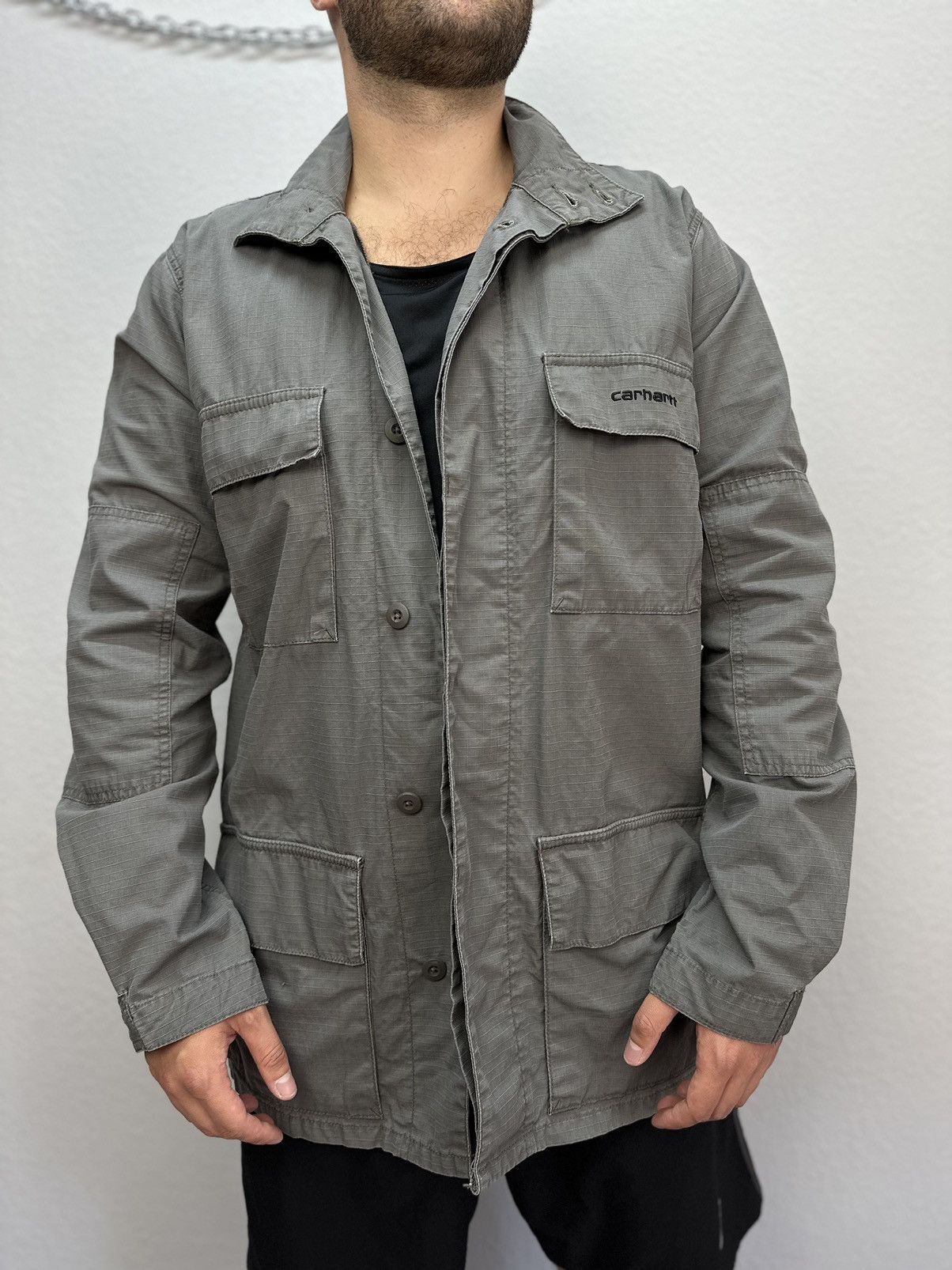 Carhartt × Vintage Vintage Carhartt Jacket Ripstop Y2K Archival Rare Size US L / EU 52-54 / 3 - 3 Thumbnail