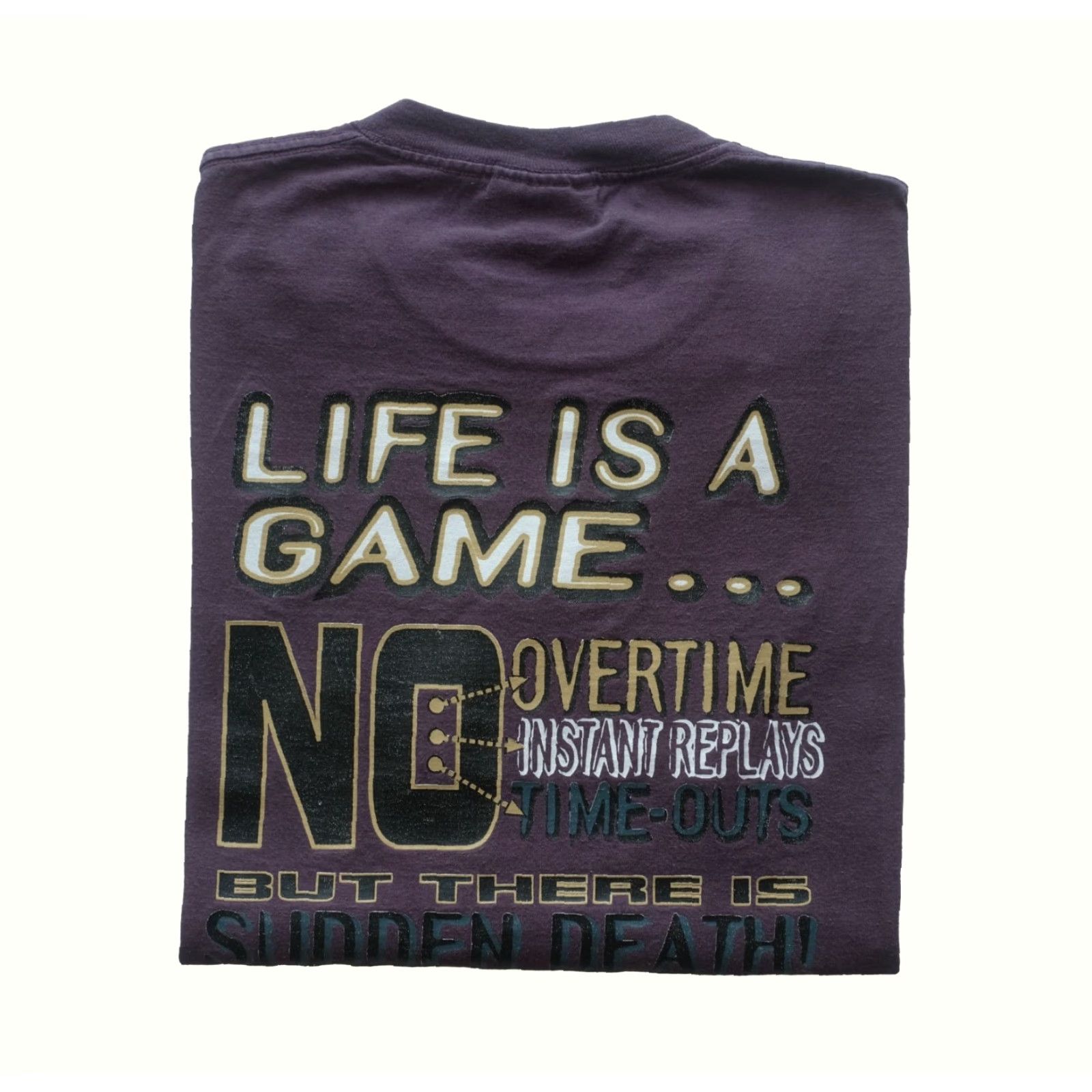 Lee LEE GOD BIBLE SUDDEN DEATH MADE IN USA SCRIPTURE VTG 90s Y2K T SHIRT MEN SZ L Size US L / EU 52-54 / 3 - 2 Thumbnail