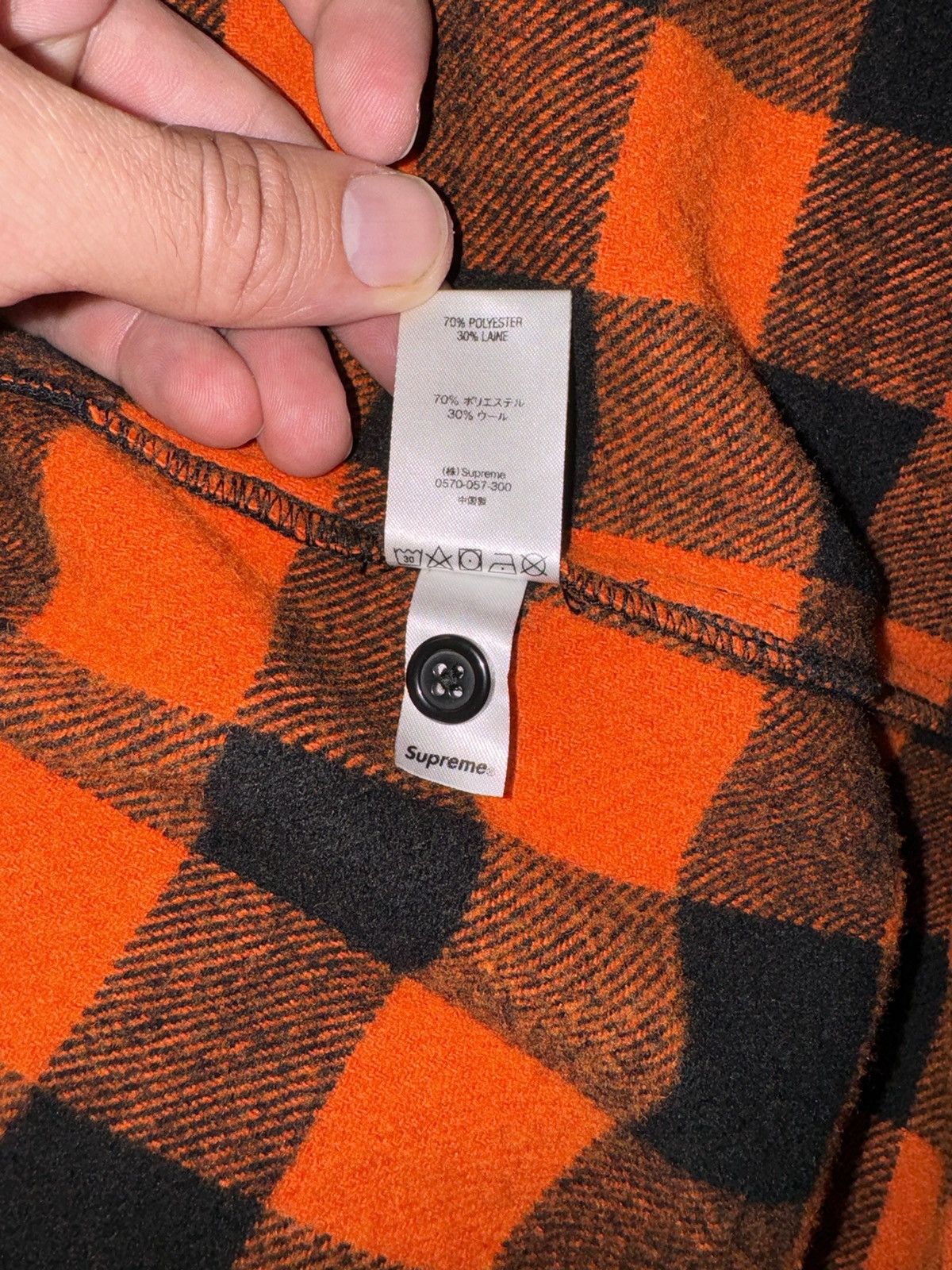 Supreme 1-800 Buffalo Plaid Shirt L