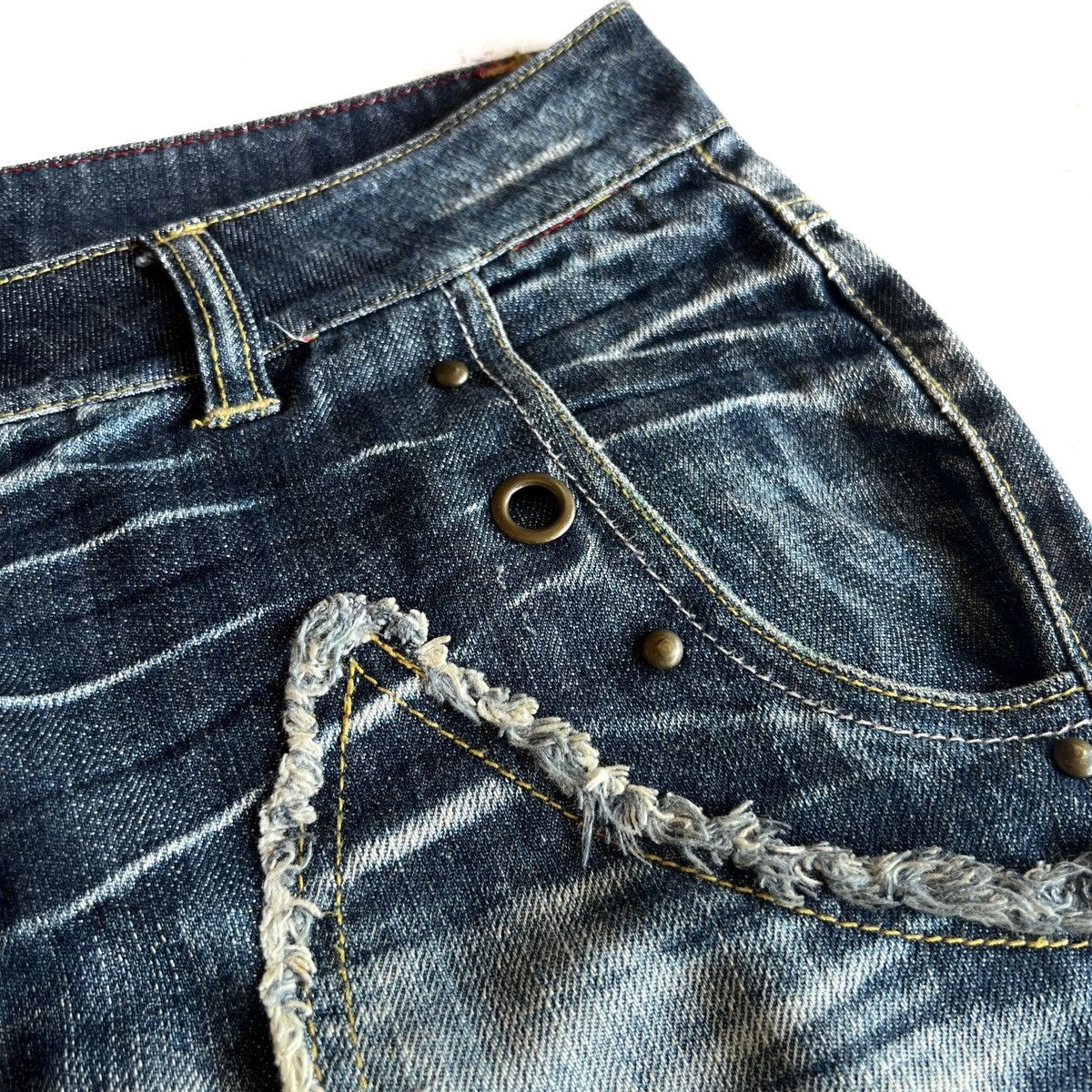 If Six Was Nine In The Attic Washed denim 2000s Size US 37 - 3 Thumbnail