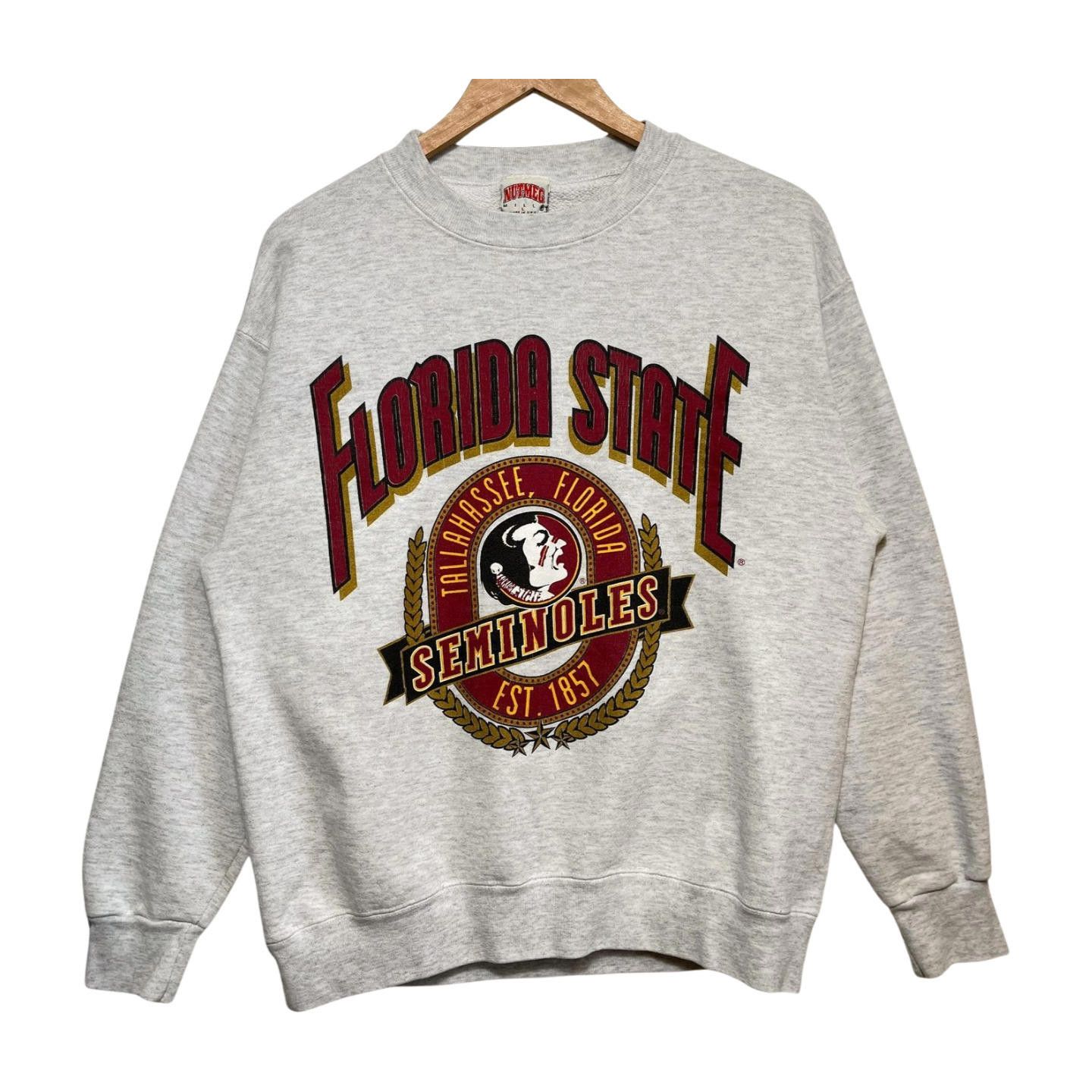 Nutmeg × Vintage Vintage 90s Florida State Seminoles Nutmeg Sweatshirt Size L Size US XL / EU 56 / 4 - 1 Thumbnail