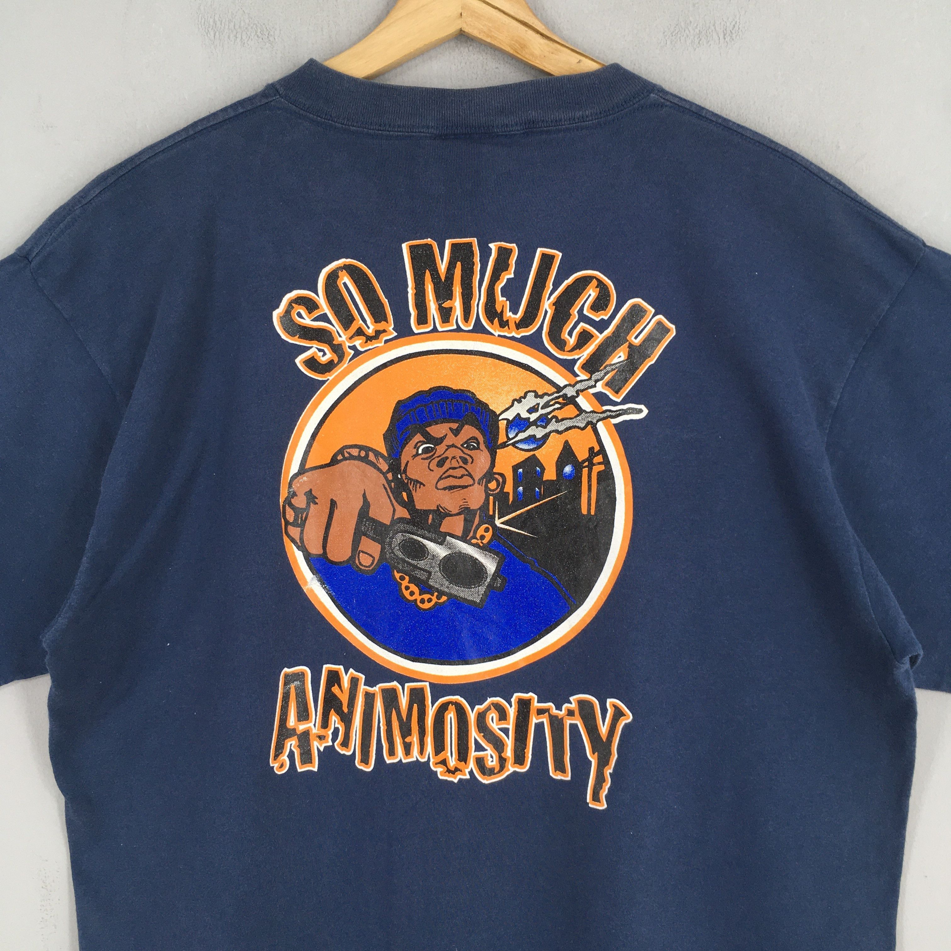 JNCO × Rap Tees Vintage 90's So Much Animosity Federal Fits T shirt XLarge Size US XL / EU 56 / 4 - 2 Thumbnail