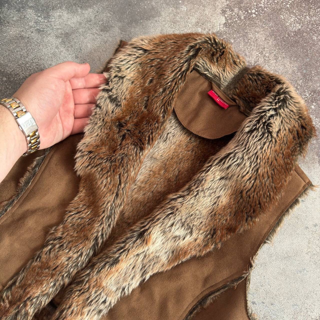Hysteric Glamour Amazing Y2K 2000’s Aesthetic Faux Fur Vintage Vest Jacket Size S / US 4 / IT 40 - 4 Thumbnail