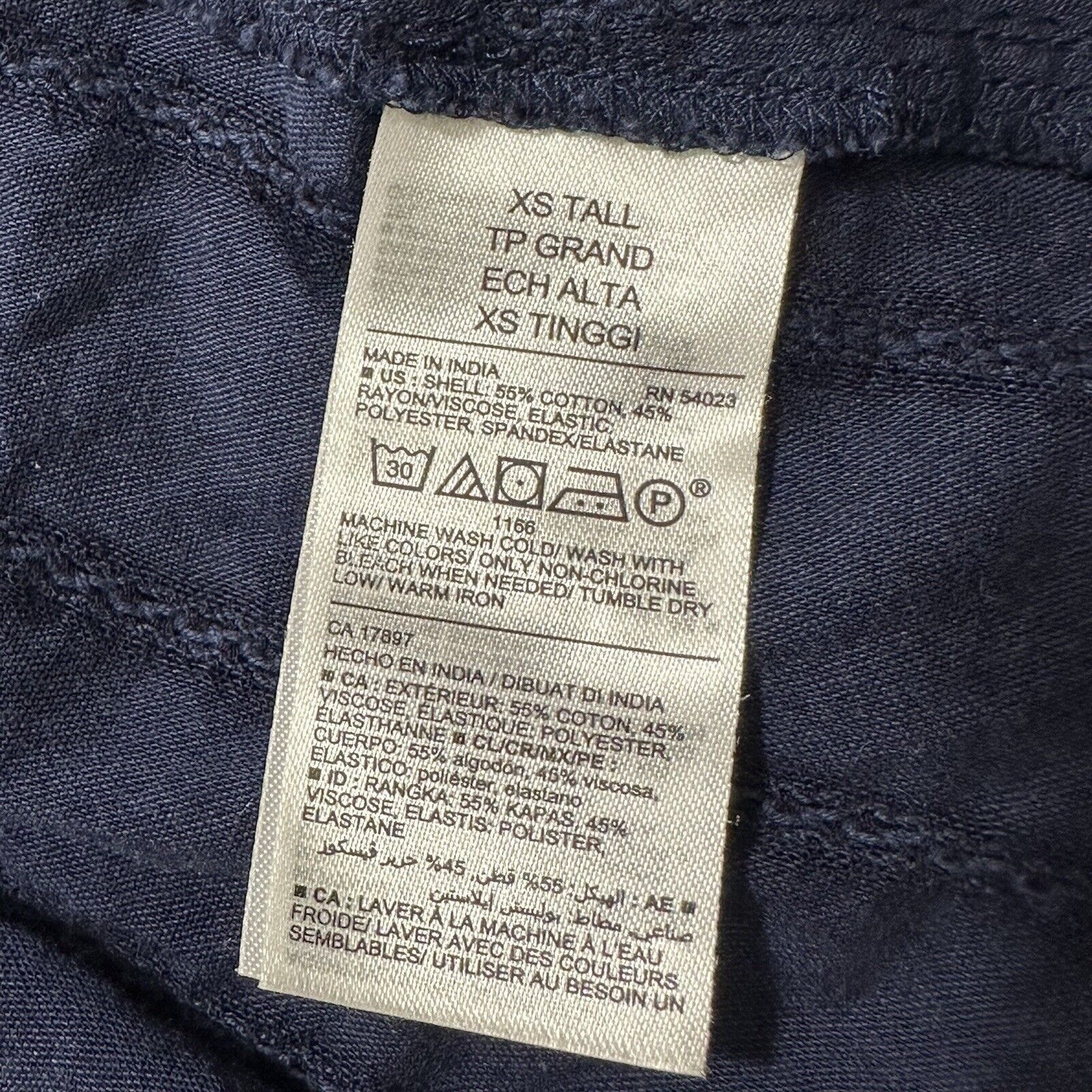 Old Navy Old Navy XS Tall XST Blue Wrap Top V-Neck Blouse Size XS / US 0-2 / IT 36-38 - 13 Thumbnail