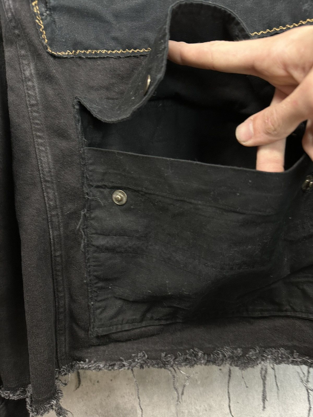 Other Cropped Cargo Pocket Denim Jacket Size US XL / EU 56 / 4 - 12 Thumbnail