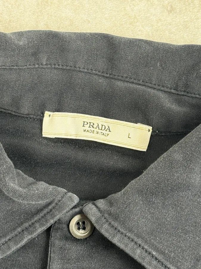 Prada 2000s Prada Navy Classic Longsleeve Polo Size US S / EU 44-46 / 1 - 8 Thumbnail