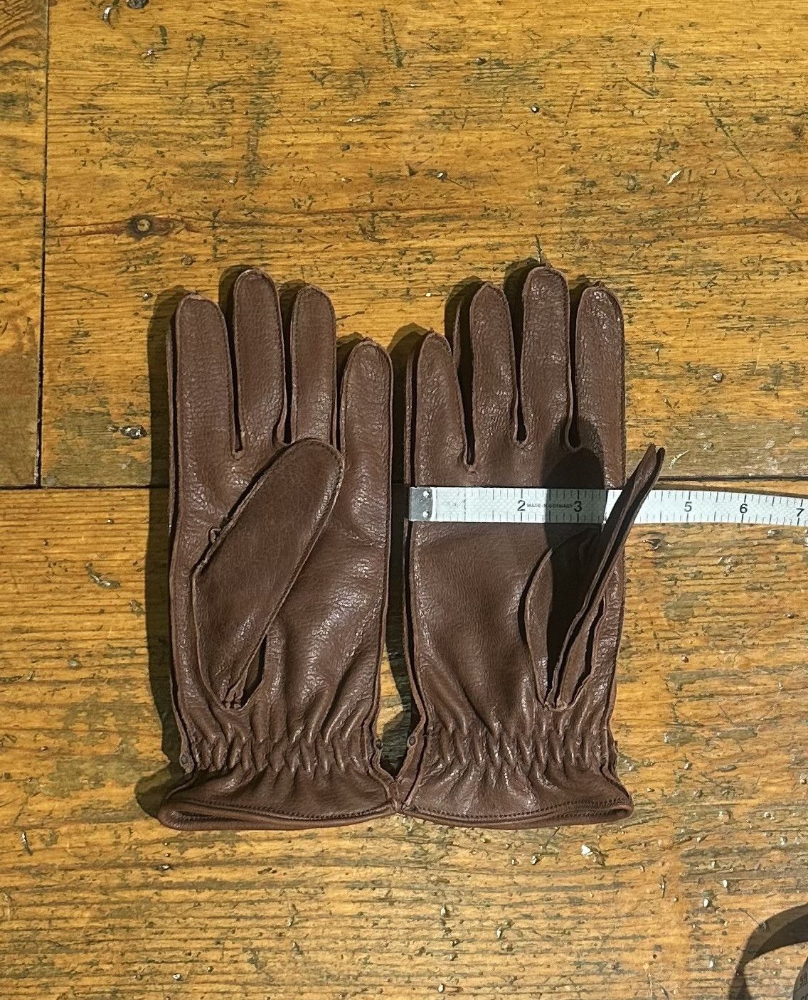 Prada Prada Brown Lined Leather Gloves - Size 8 Size ONE SIZE - 5 Thumbnail