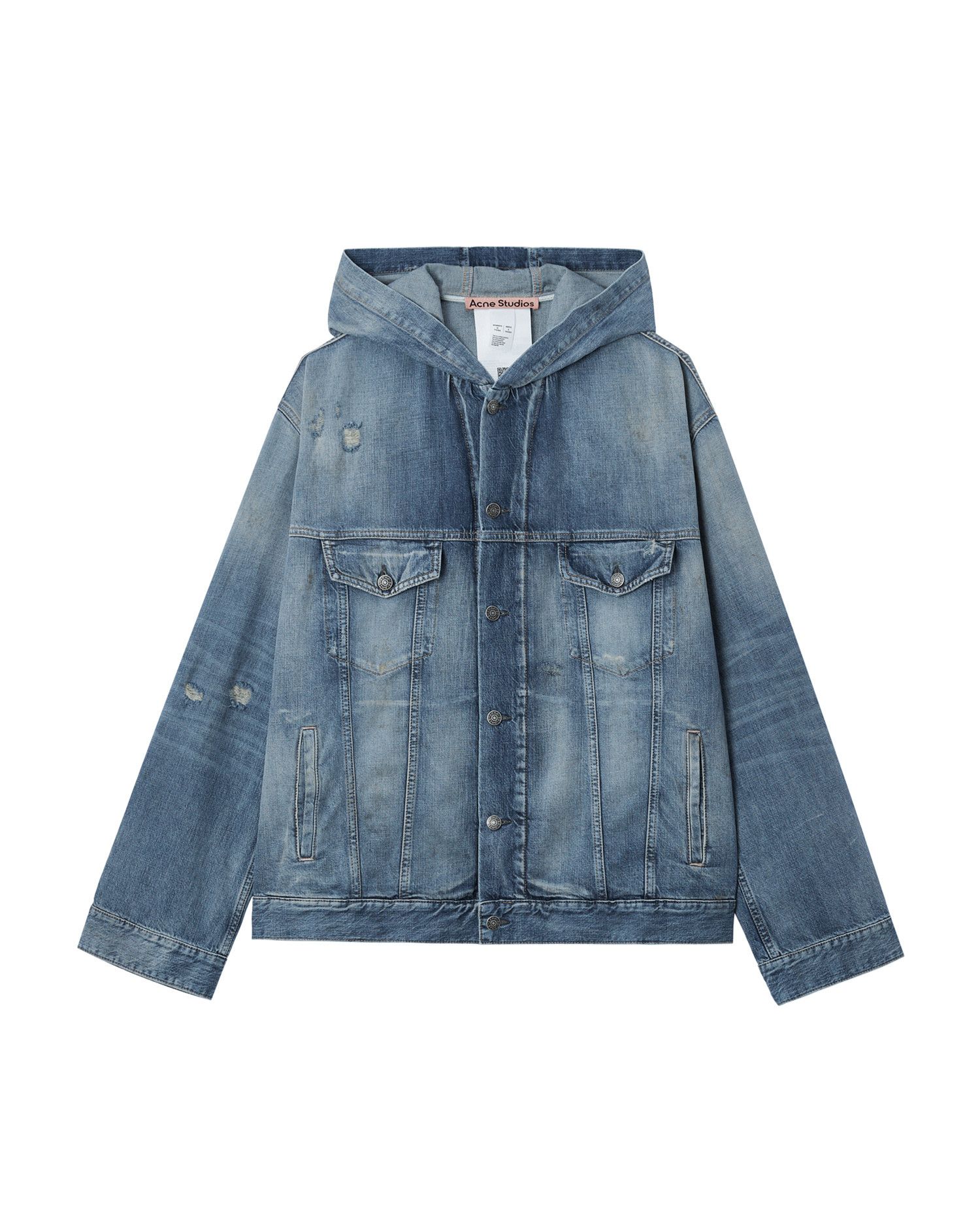Acne Studios Acne Studios Hooded Denim Jacket Size M / US 6-8 / IT 42-44 - 1 Thumbnail